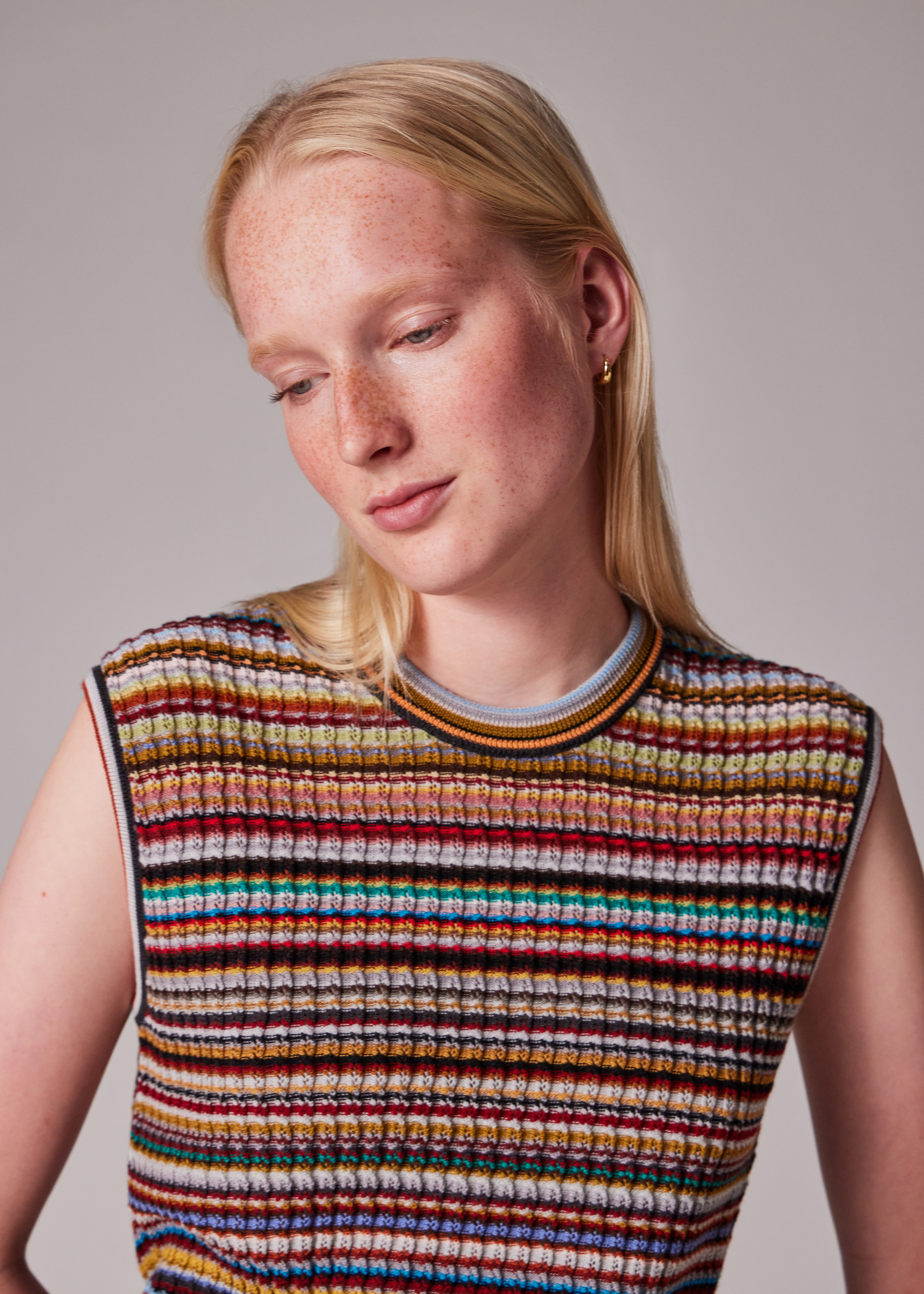 Women's 'Signature Stripe' Knitted Vest