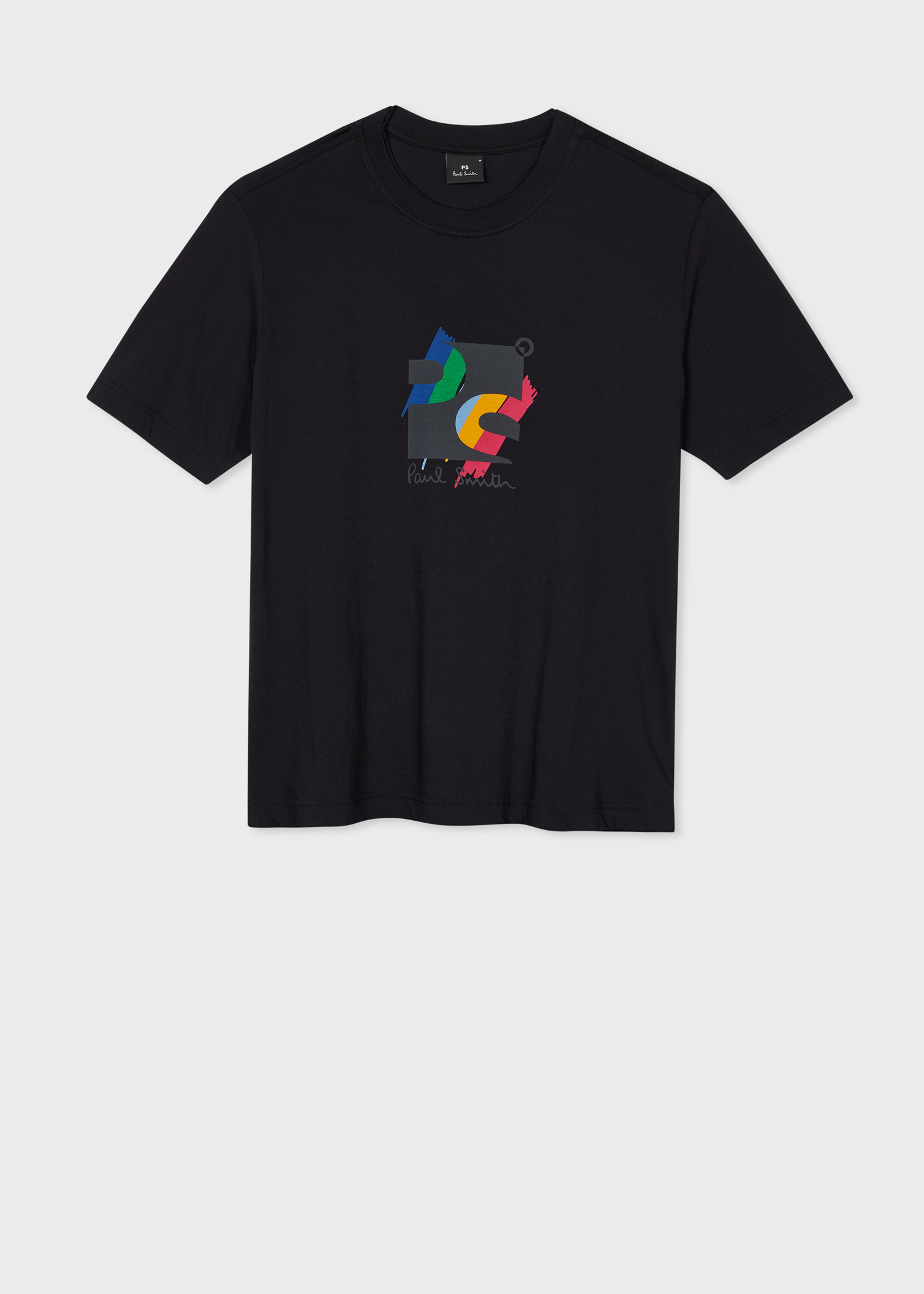 Black Organic Cotton 'Square Logo' T-Shirt