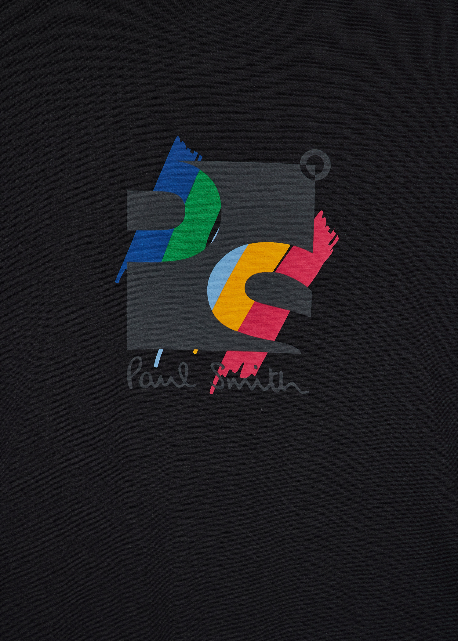 Black Organic Cotton 'Square Logo' T-Shirt