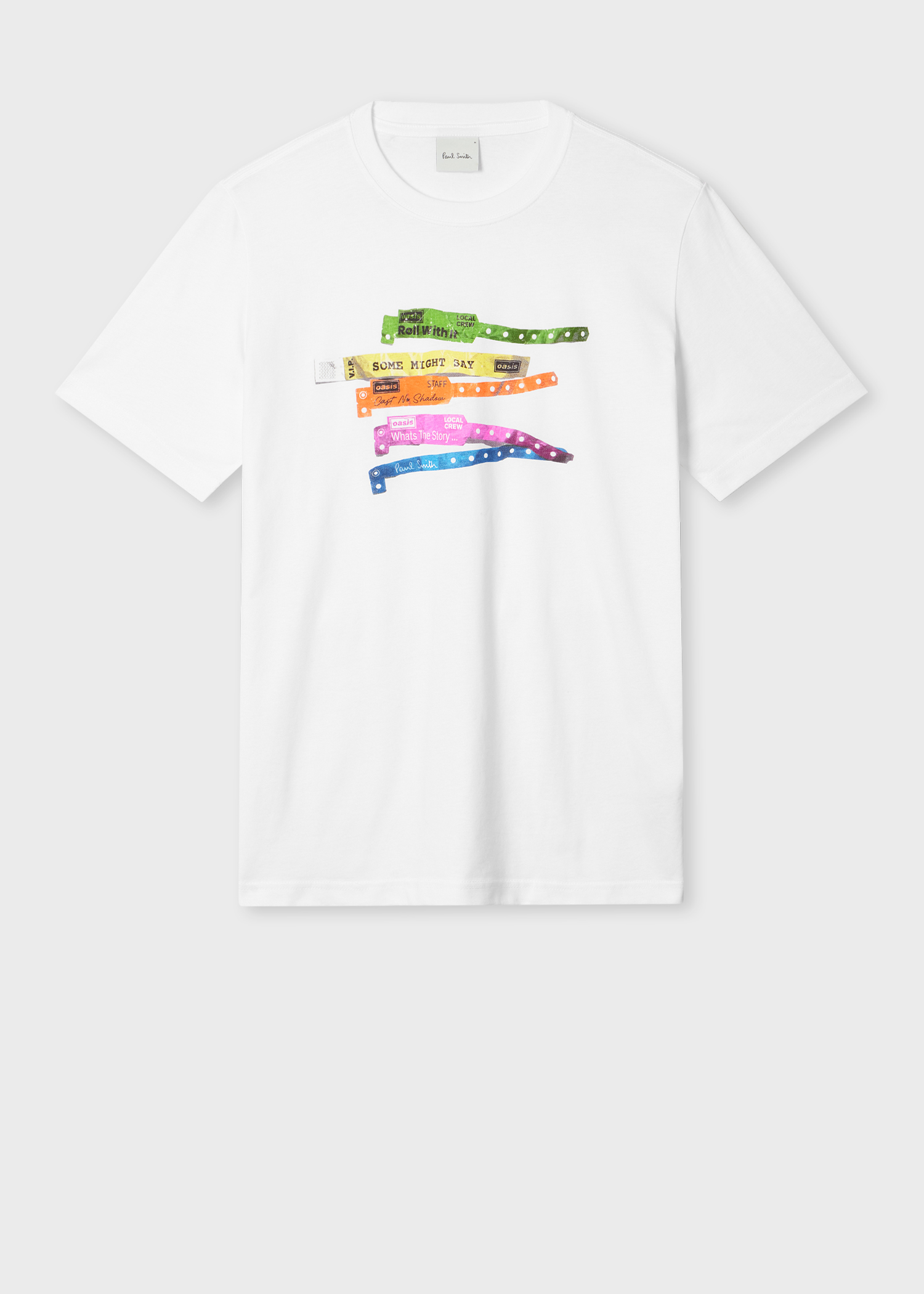 Paul Smith x Oasis - White Wristbands Print T-Shirt
