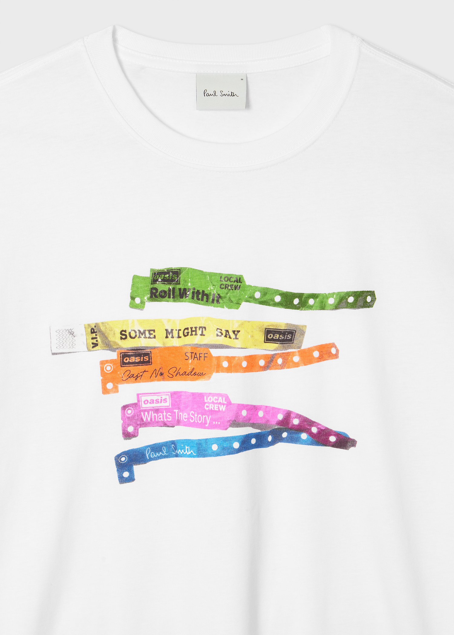 Paul Smith x Oasis - White Wristbands Print T-Shirt