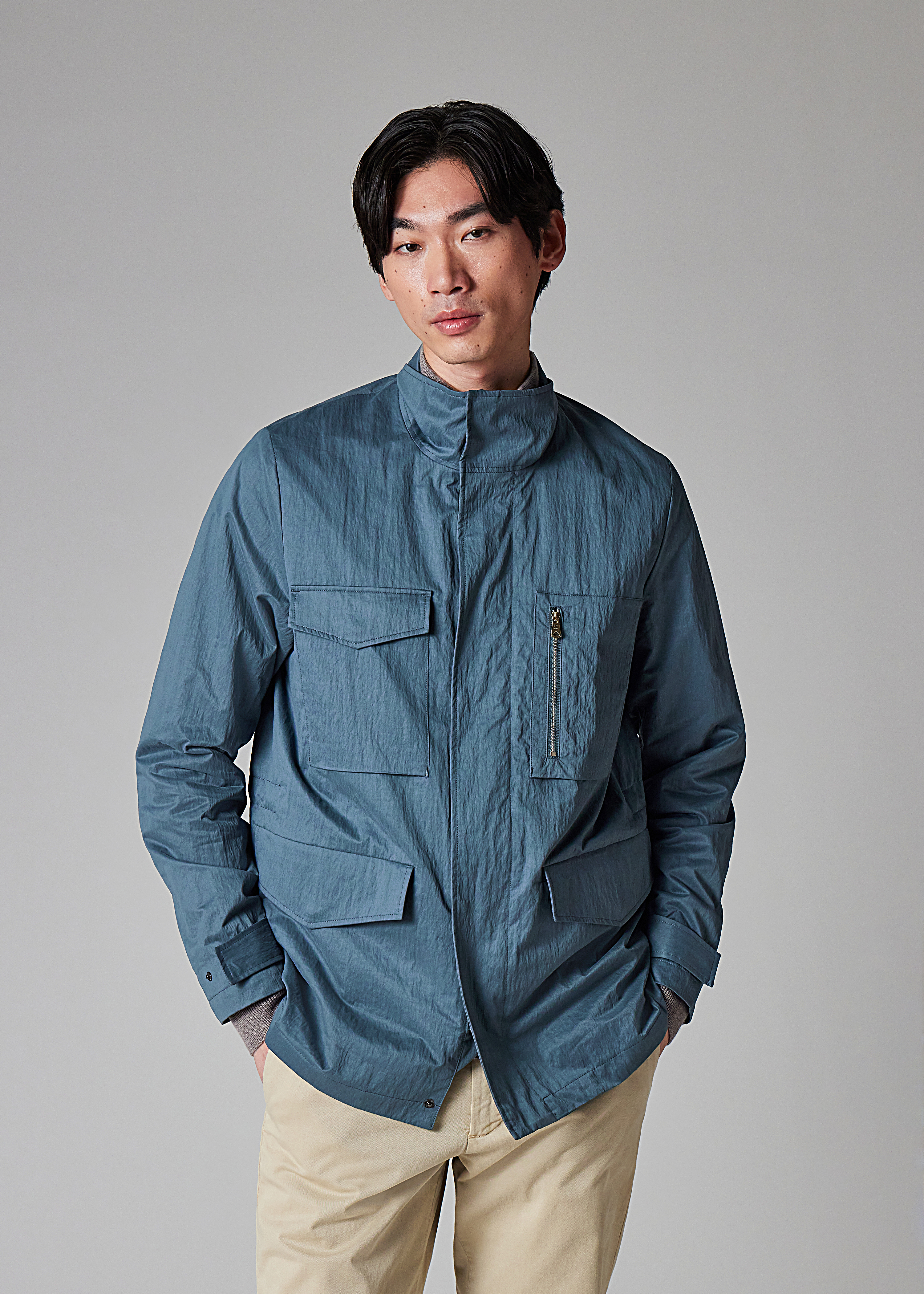 Paul Smith REDA生地 L2 青系チェック ケンジントン ジャケット Paul Smith REDA生地 L2 青系チェック ケンジントン ジャケット