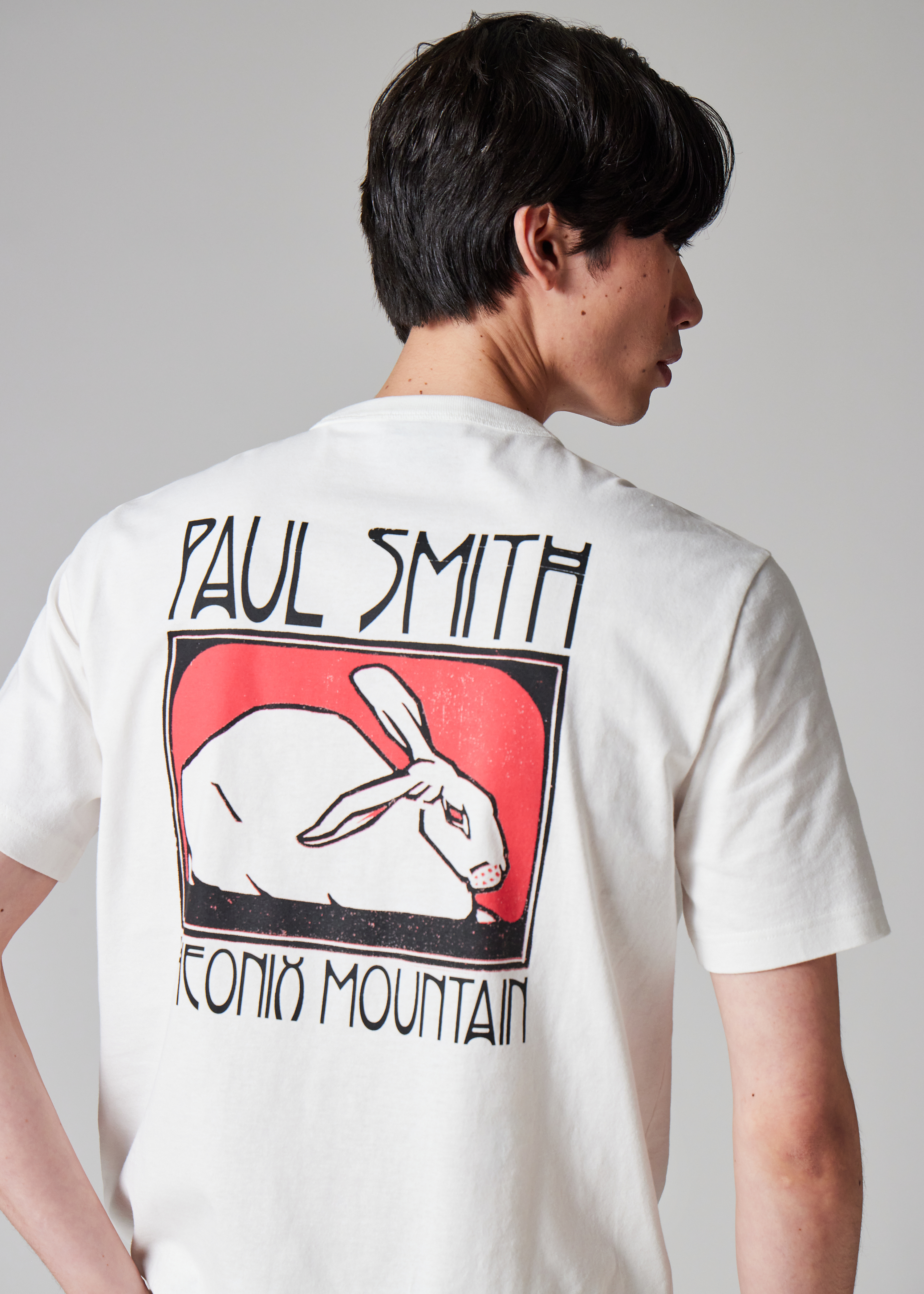 Ecru 'Phoenix Mountain' Print T-Shirt