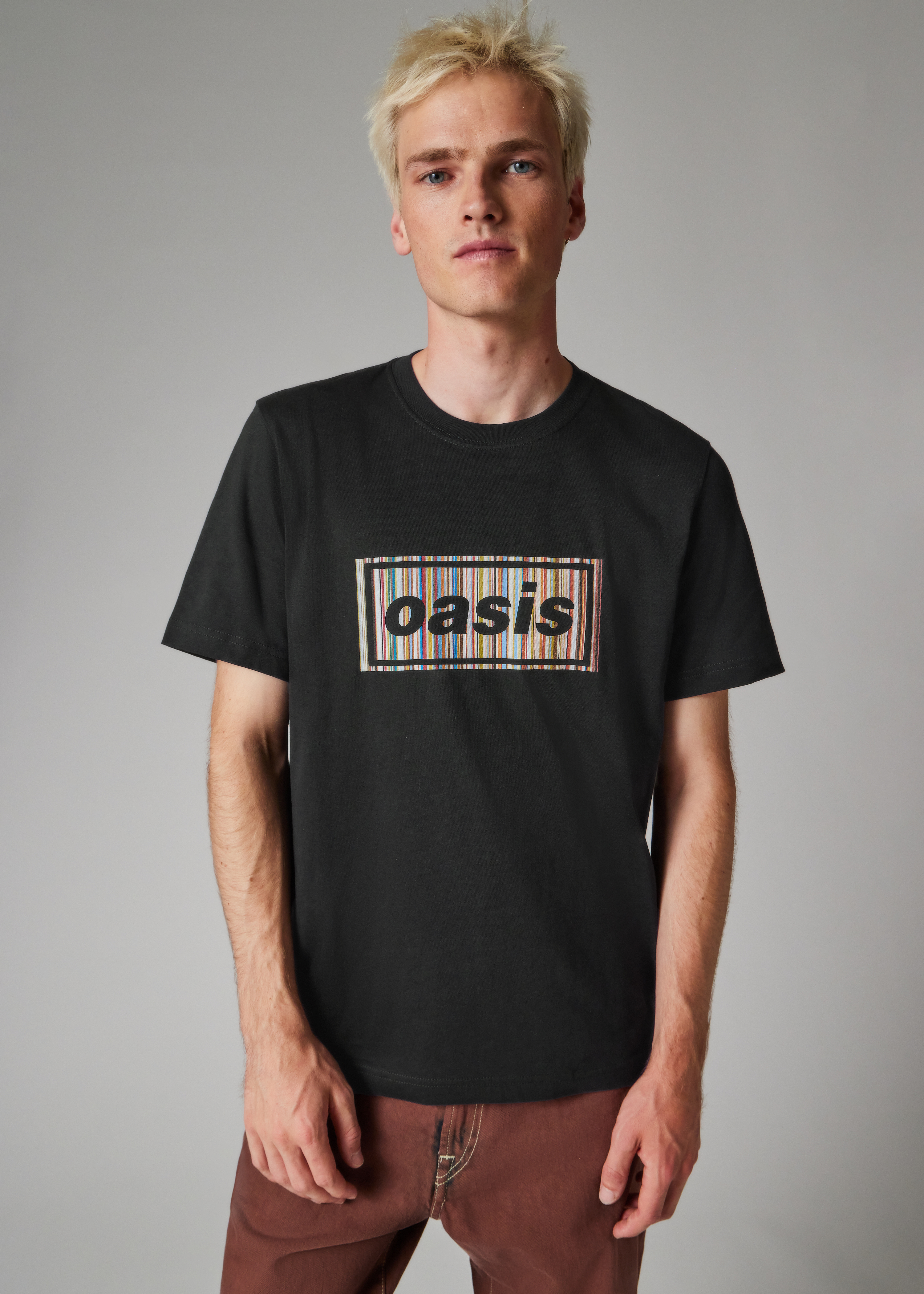 Paul Smith x Oasis - Black 'Signature Stripe' Logo T-Shirt