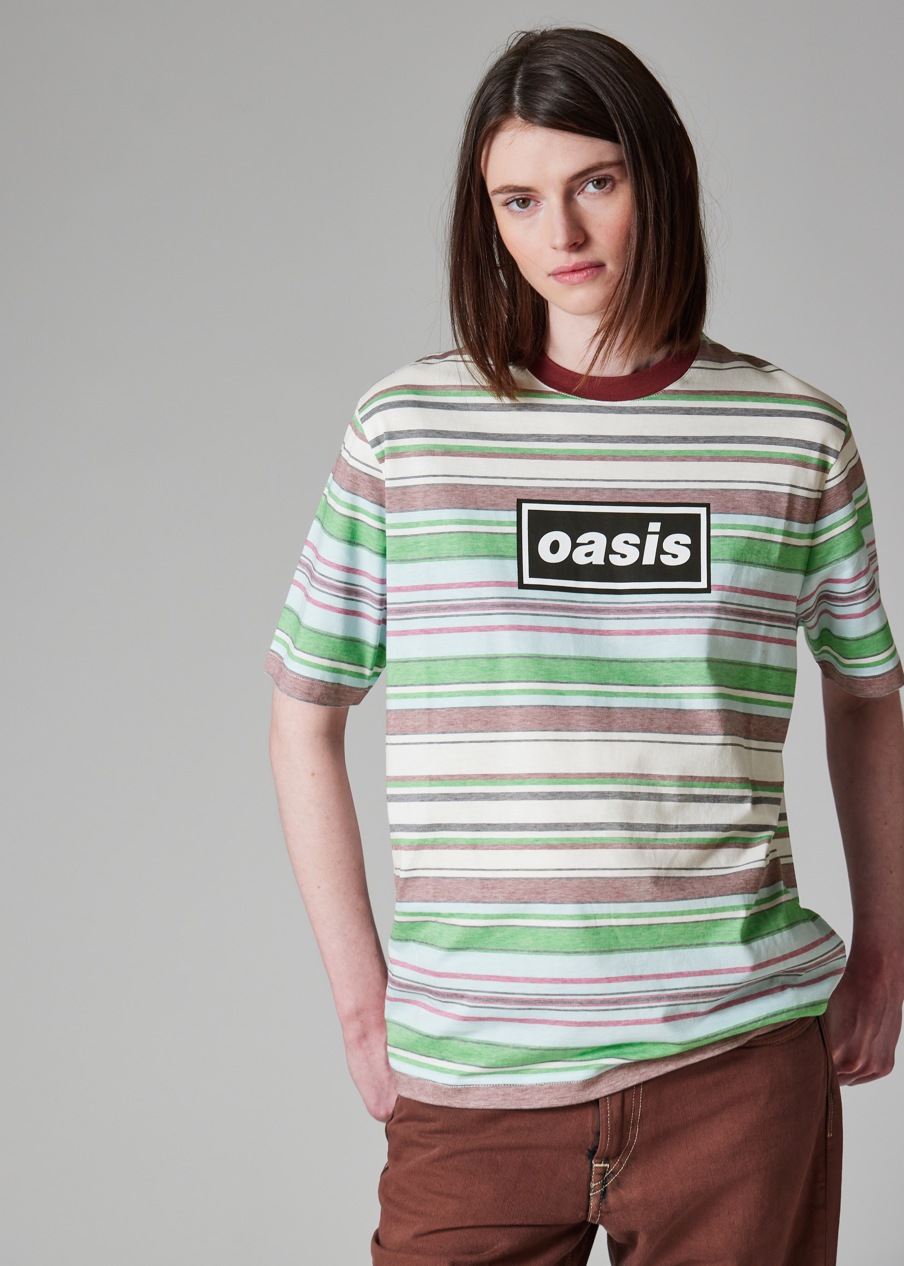 Paul Smith x Oasis - Stripe Logo Print T-Shirt