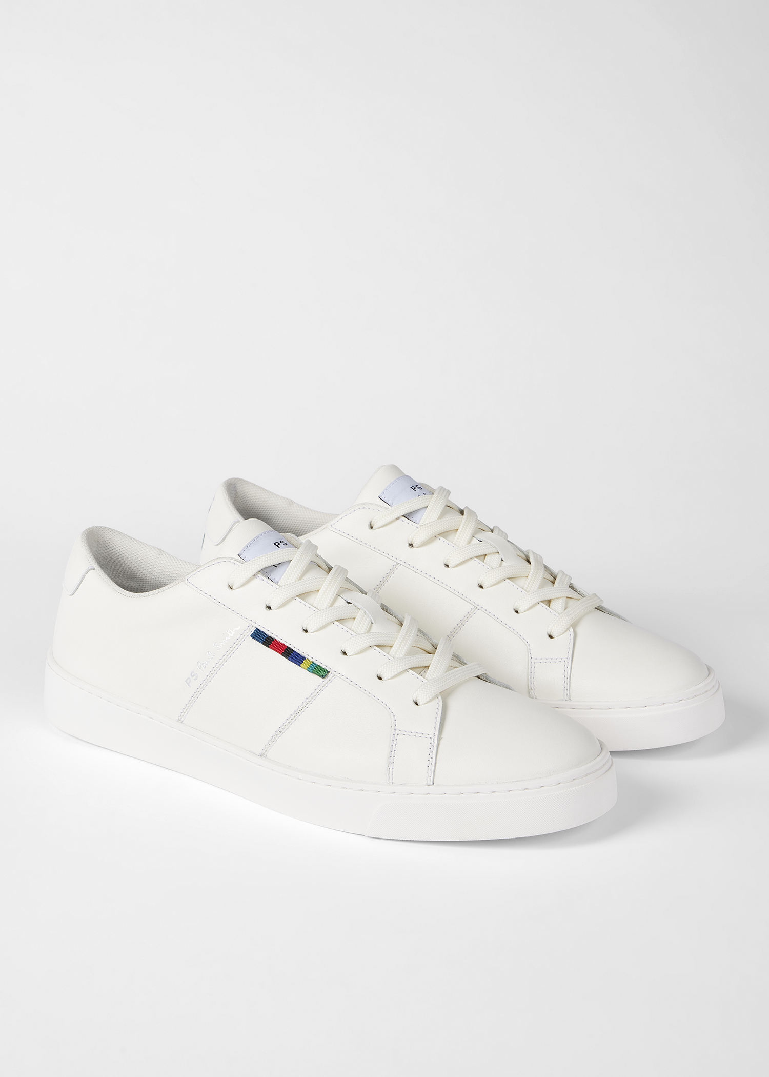 White Leather 'Beech' Trainers