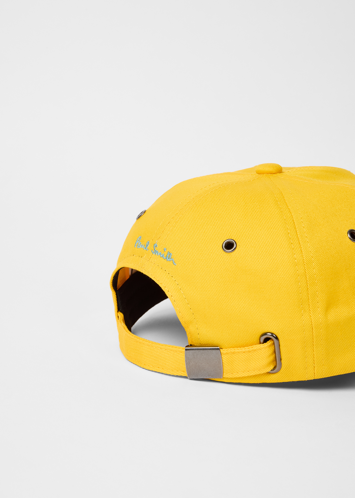 Yellow Cotton-Twill Quote Cap