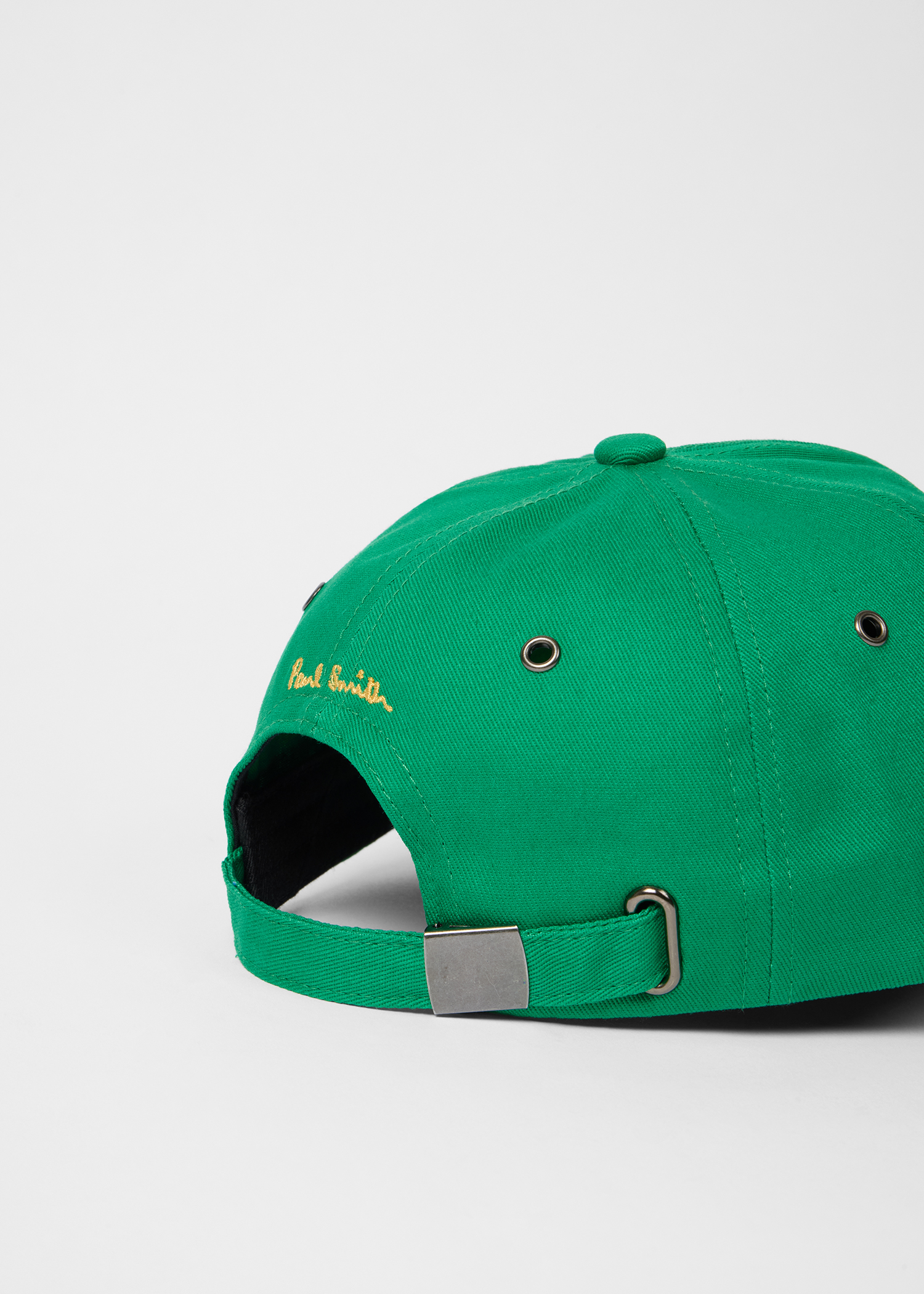 Green Cotton-Twill Quote Cap