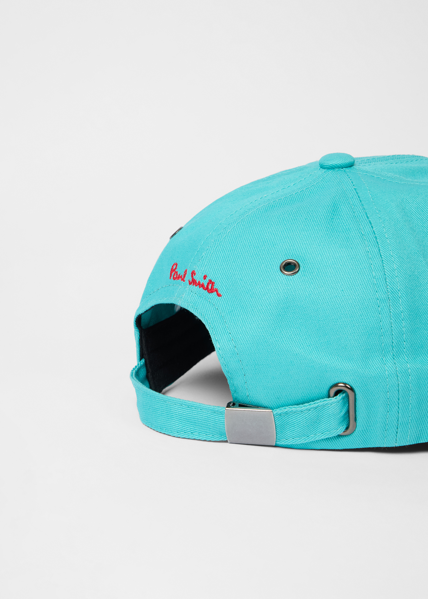 Sky Blue Cotton-Twill Quote Cap