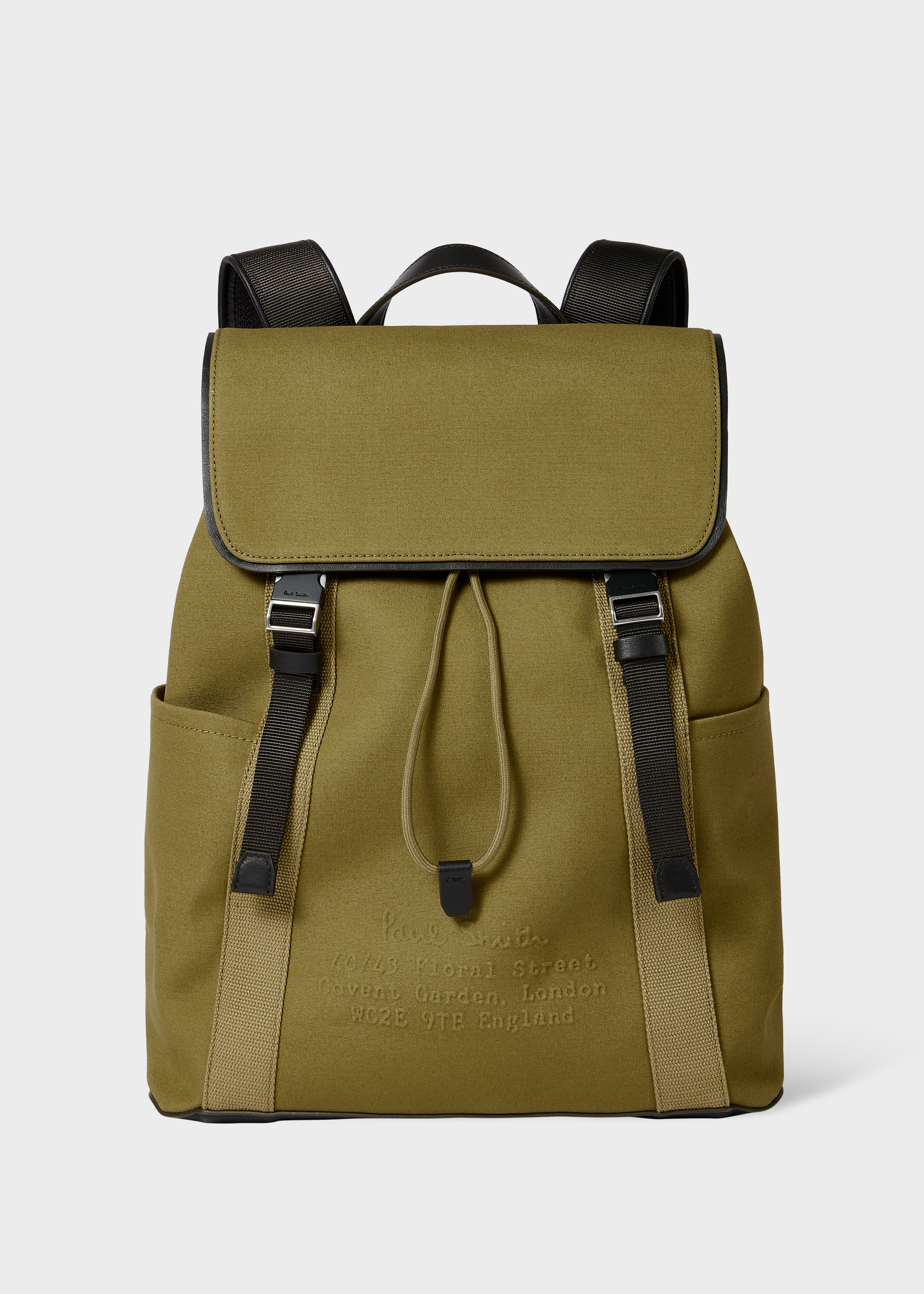 Khaki Canvas Backpack