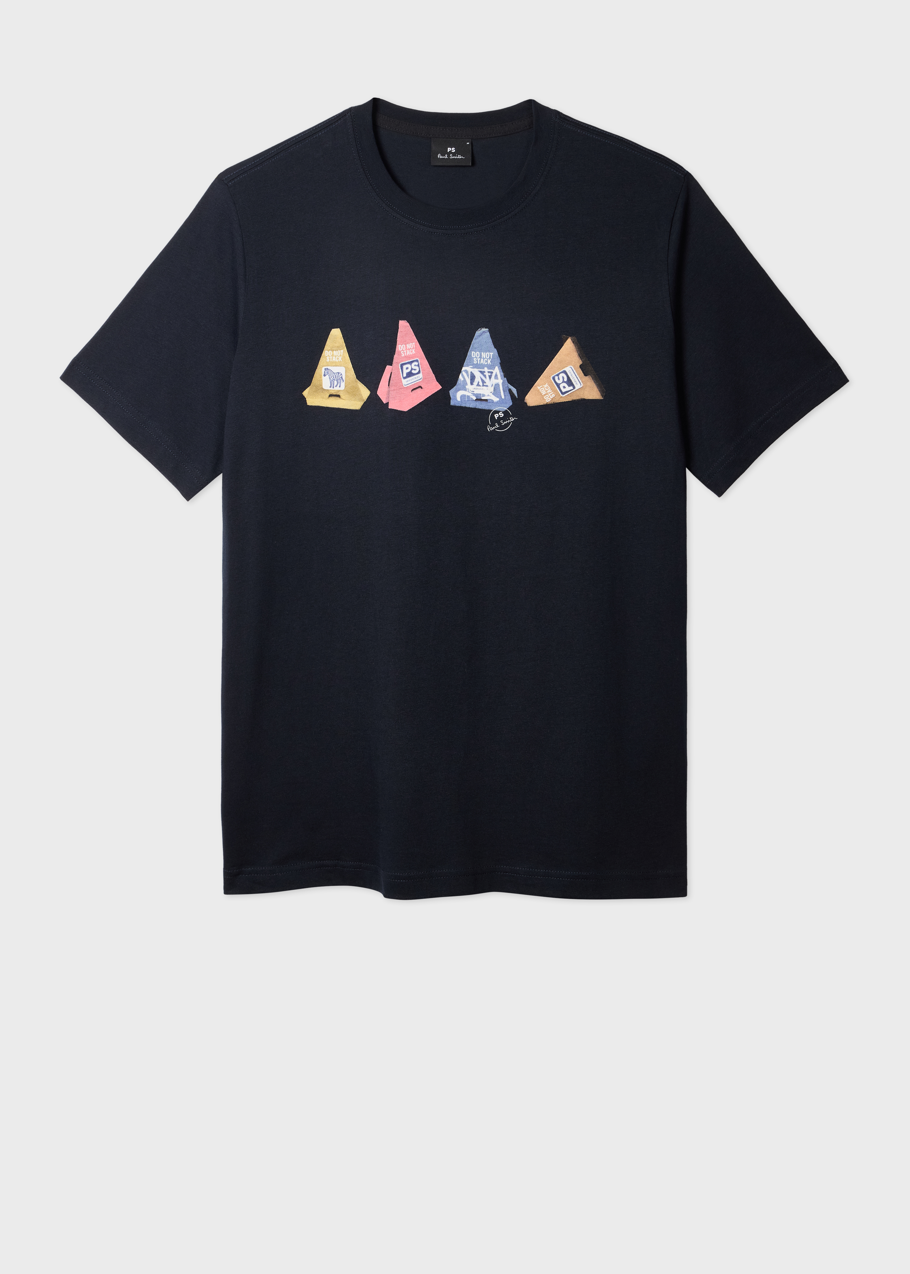 Navy 'Cones' Print T-Shirt