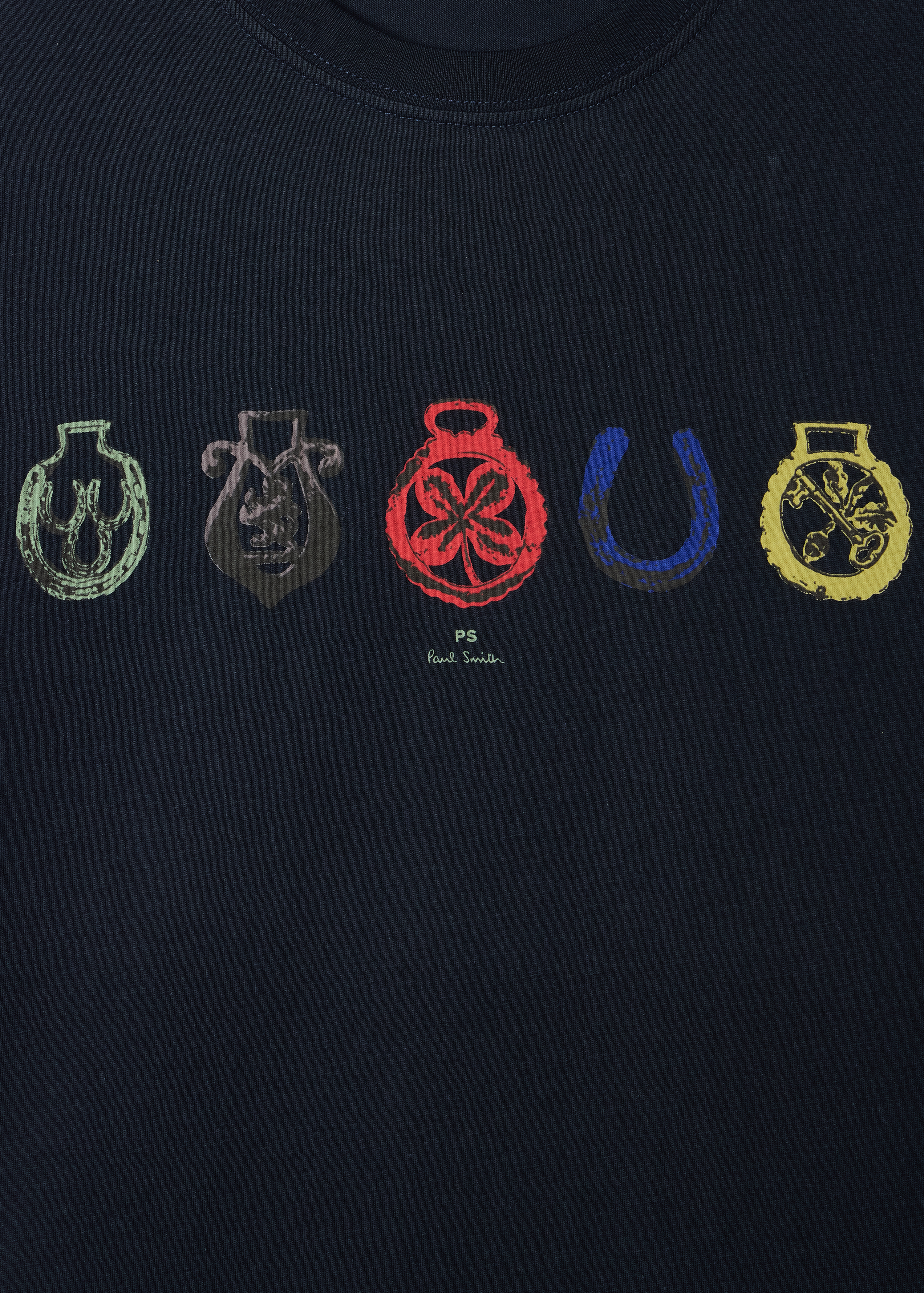 Navy 'Lucky Charm' Print T-Shirt