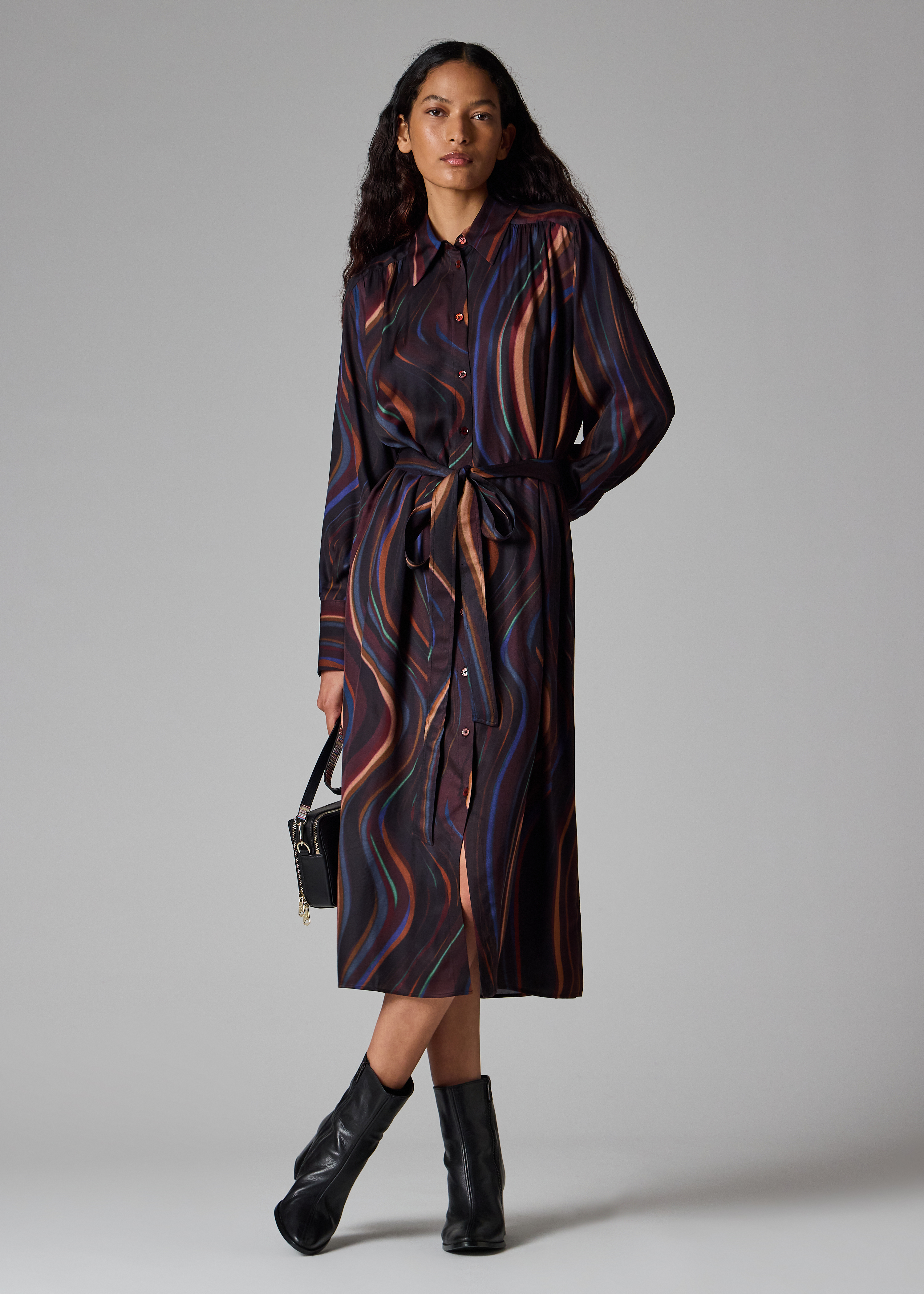 Women's 'Midnight Swirl' Shirt Dress