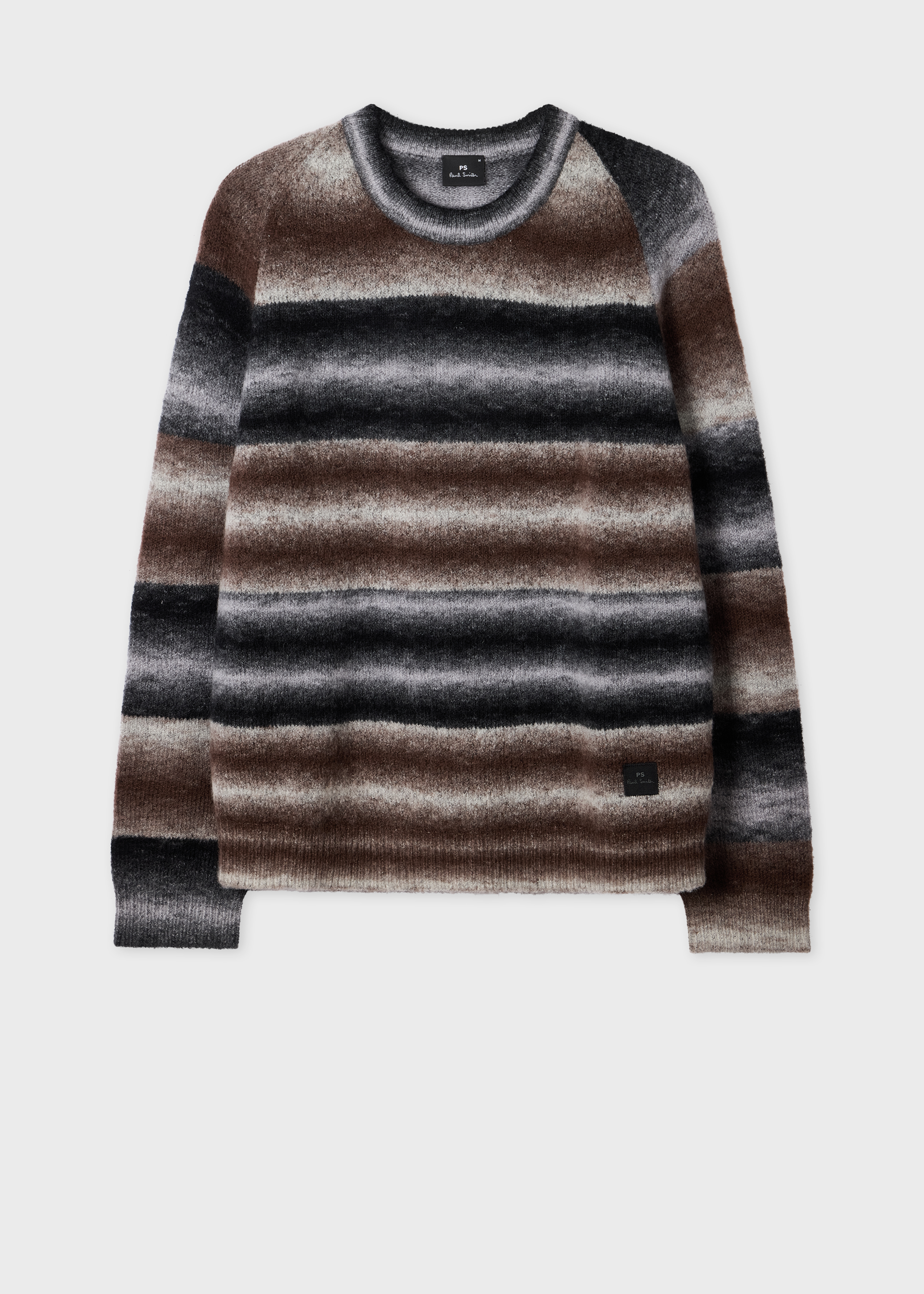 Brown and Black Faded Stripe Sweater