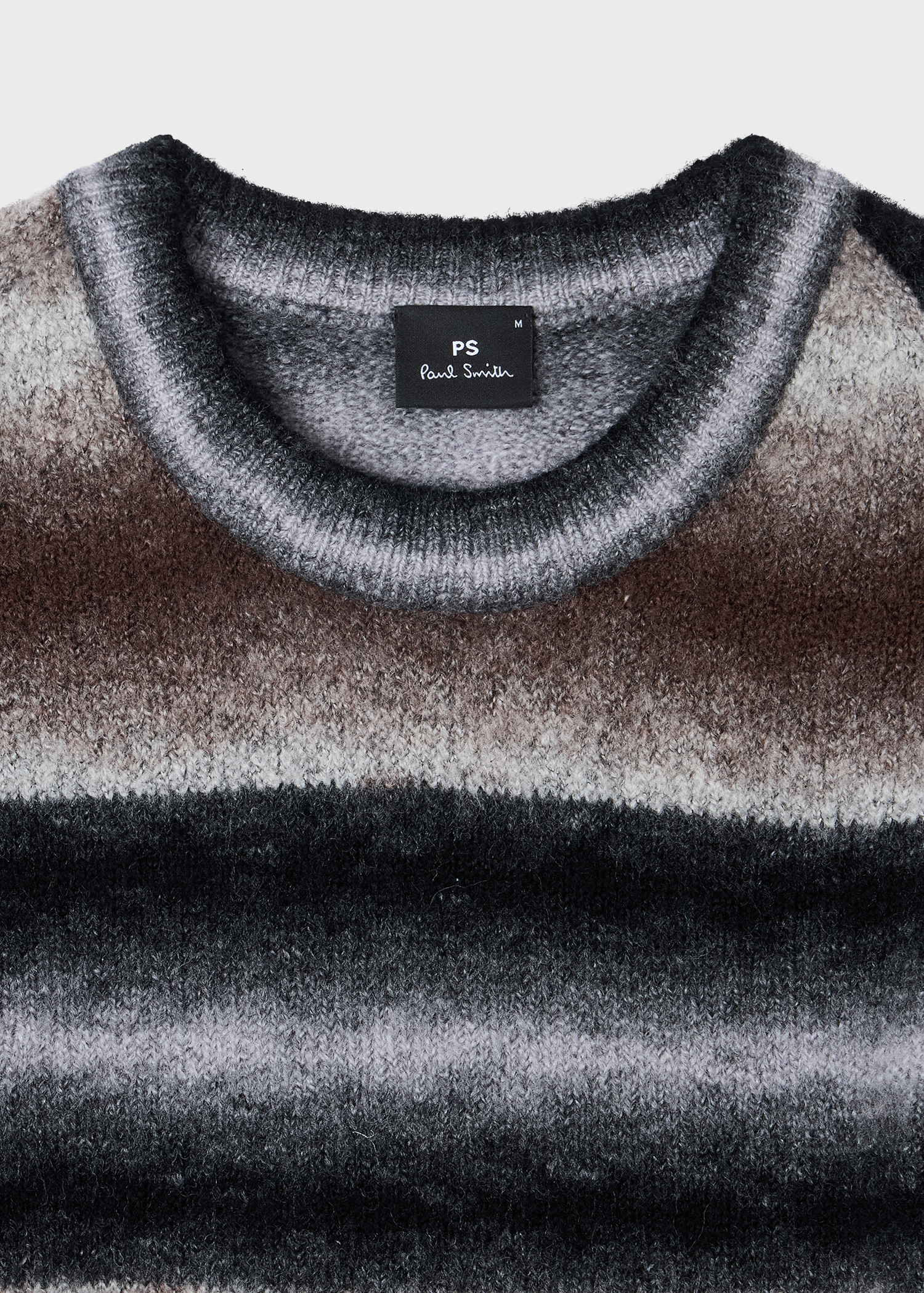 Brown and Black Faded Stripe Sweater