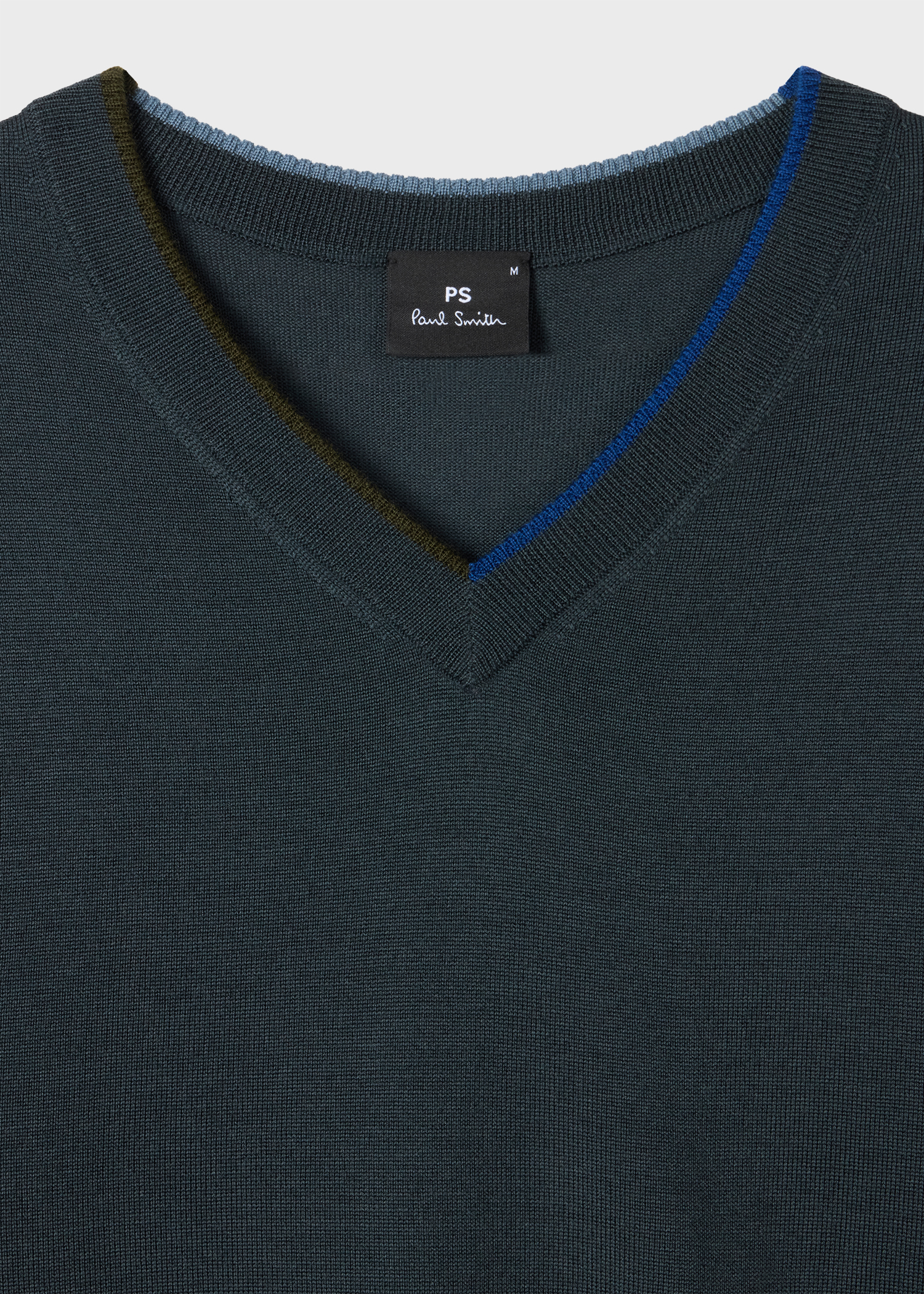 Dark Grey Merino V-Neck Sweater
