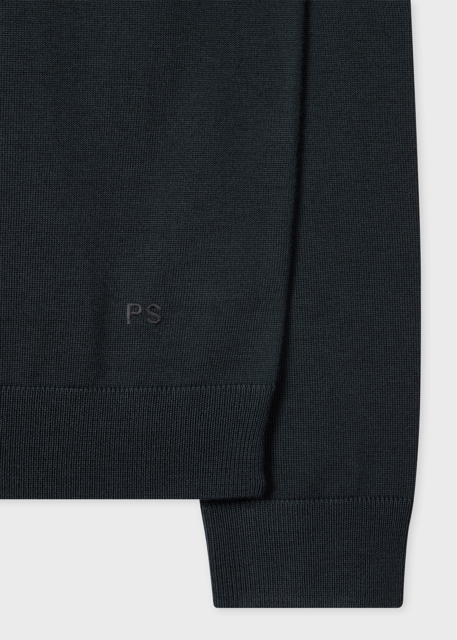 Dark Grey Merino V-Neck Sweater