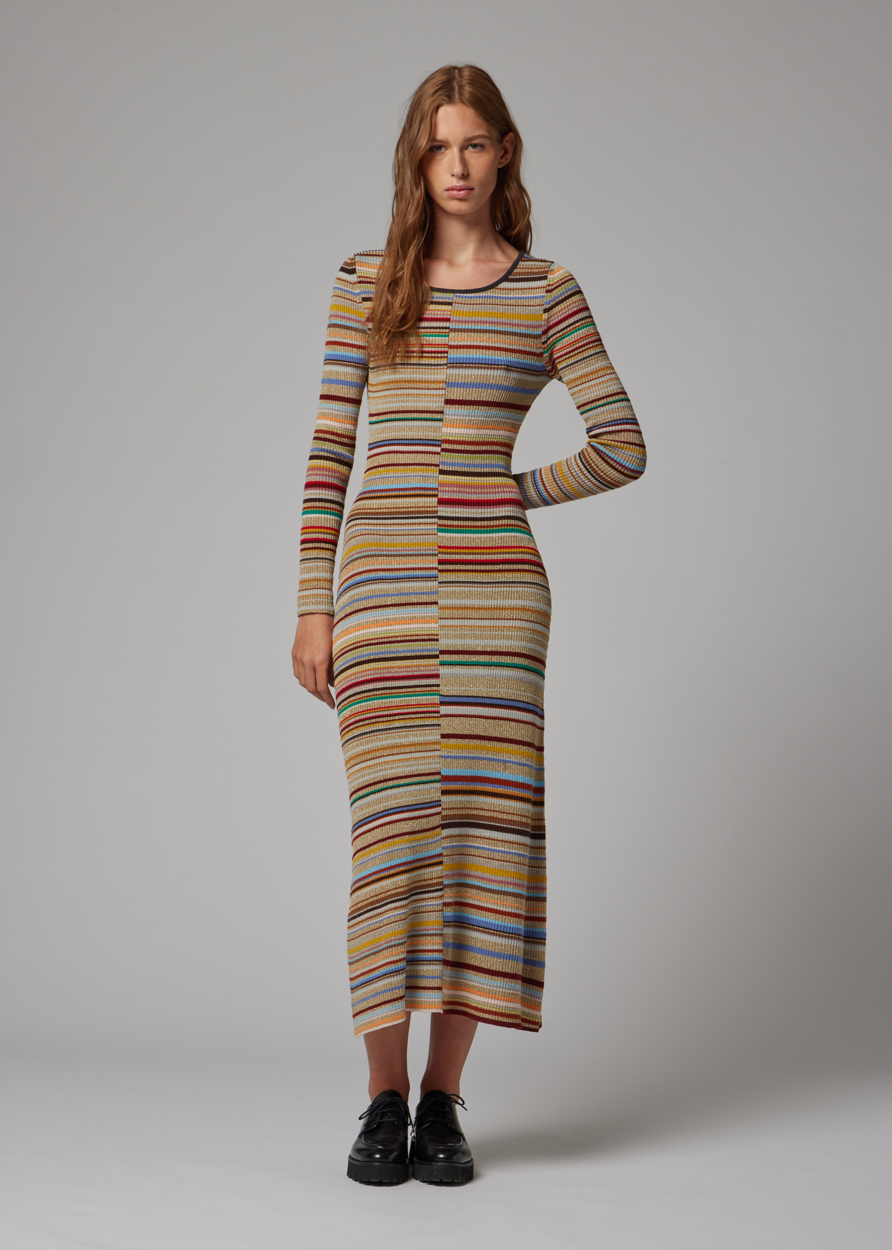 Women's Glitter 'Signature Stripe' Knitted Dress