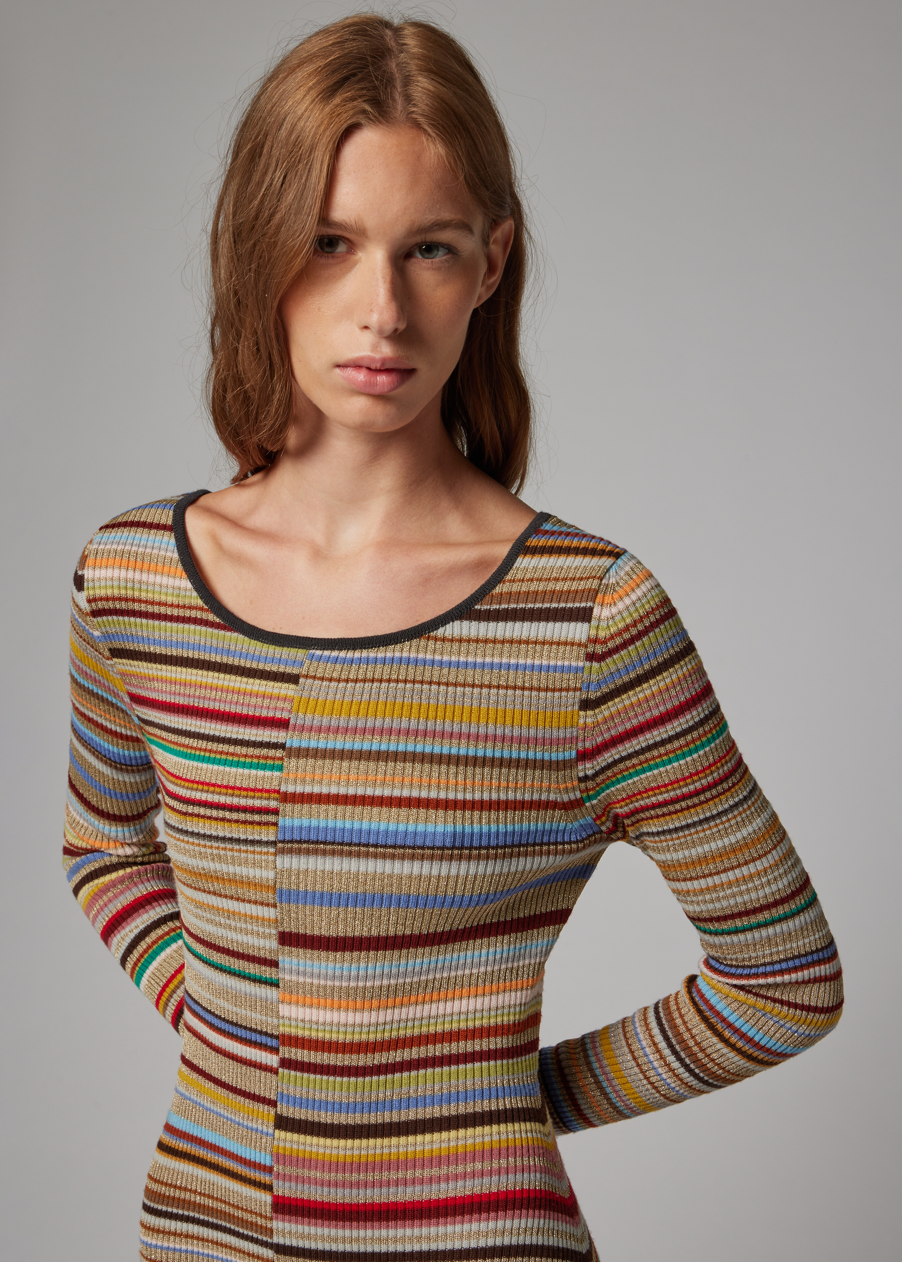 Women's Glitter 'Signature Stripe' Knitted Dress