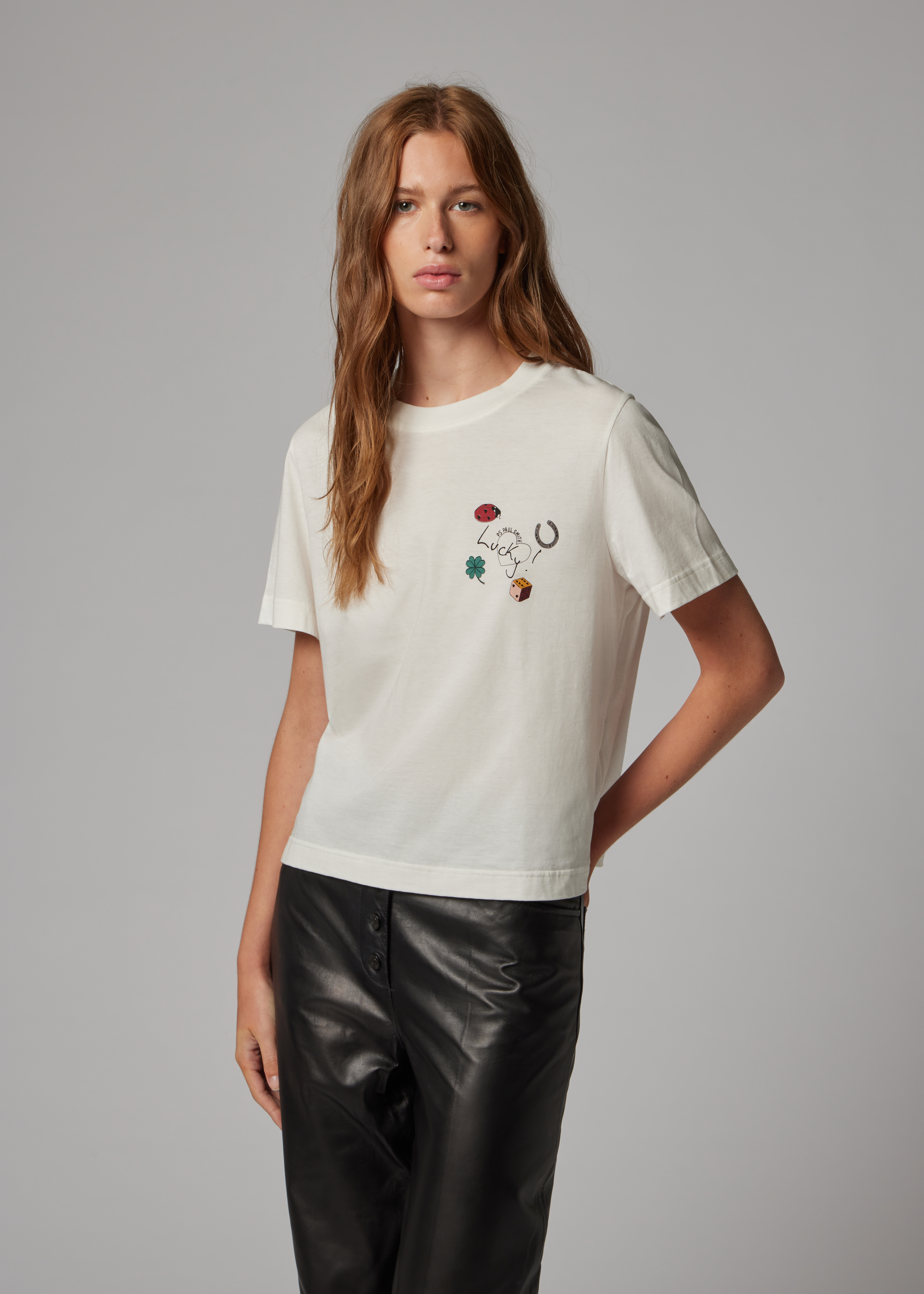 Women's White Organic Cotton 'Charms' T-Shirt