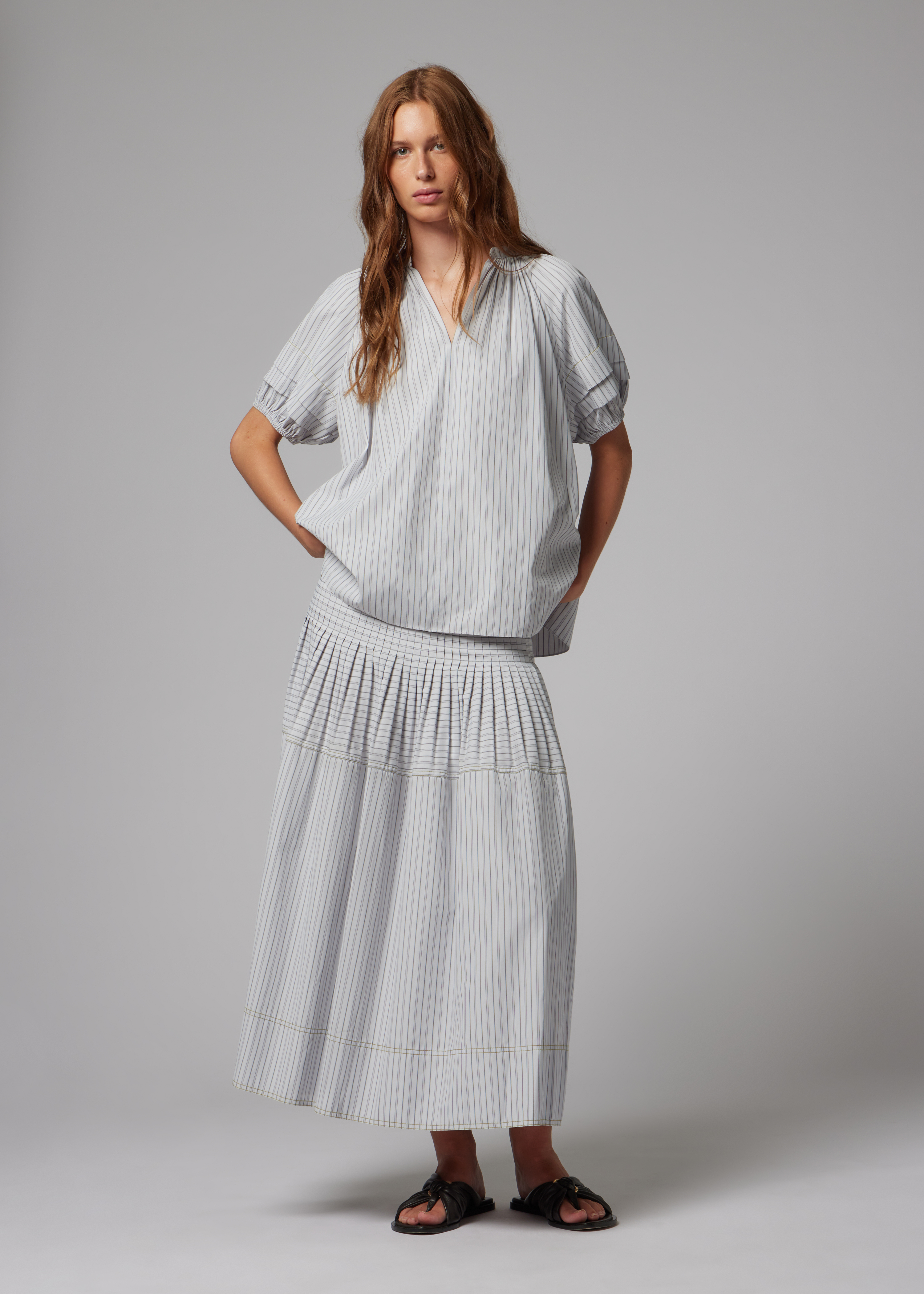 Women's Stripe Short Sleeve Top