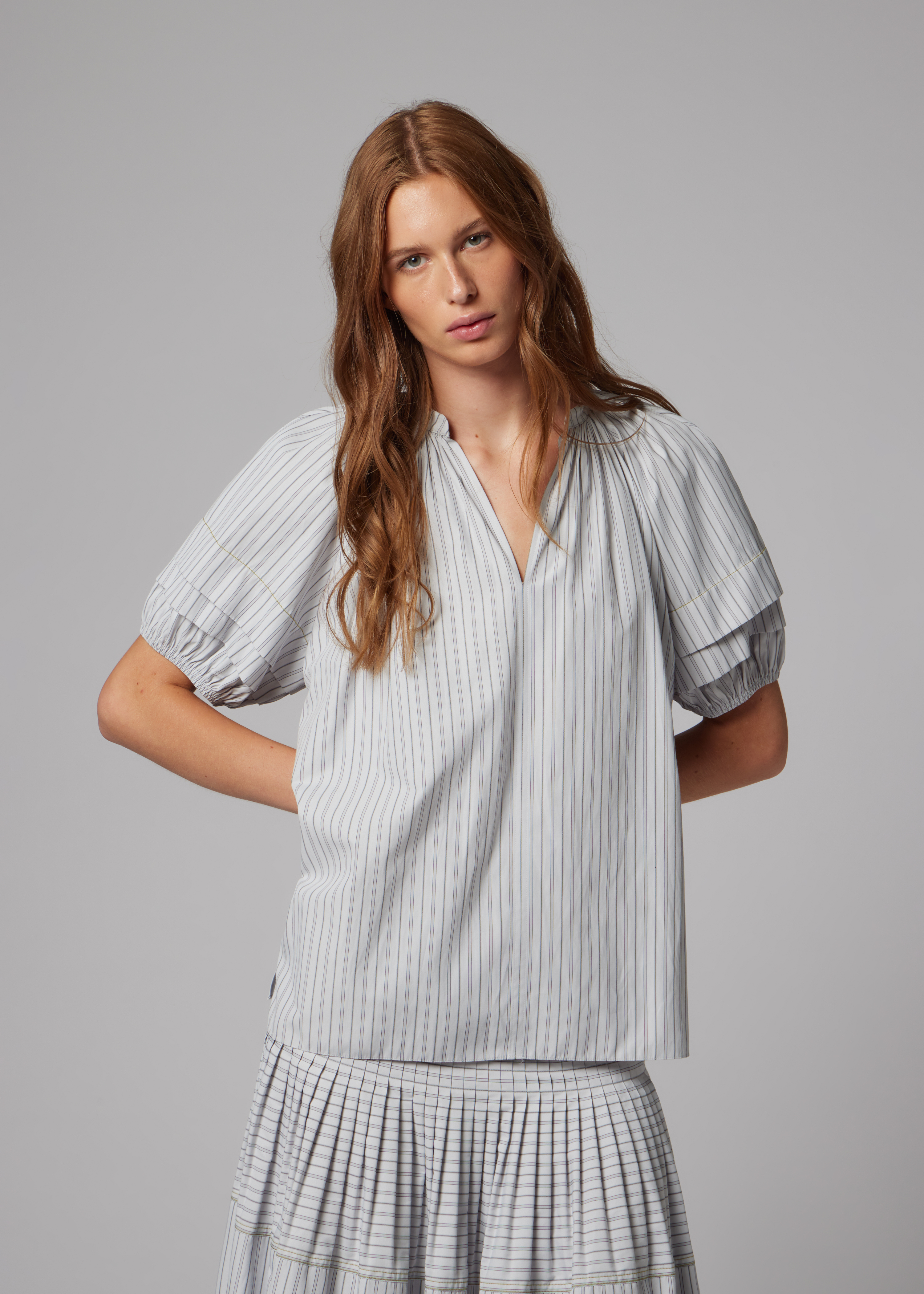 Women's Stripe Short Sleeve Top