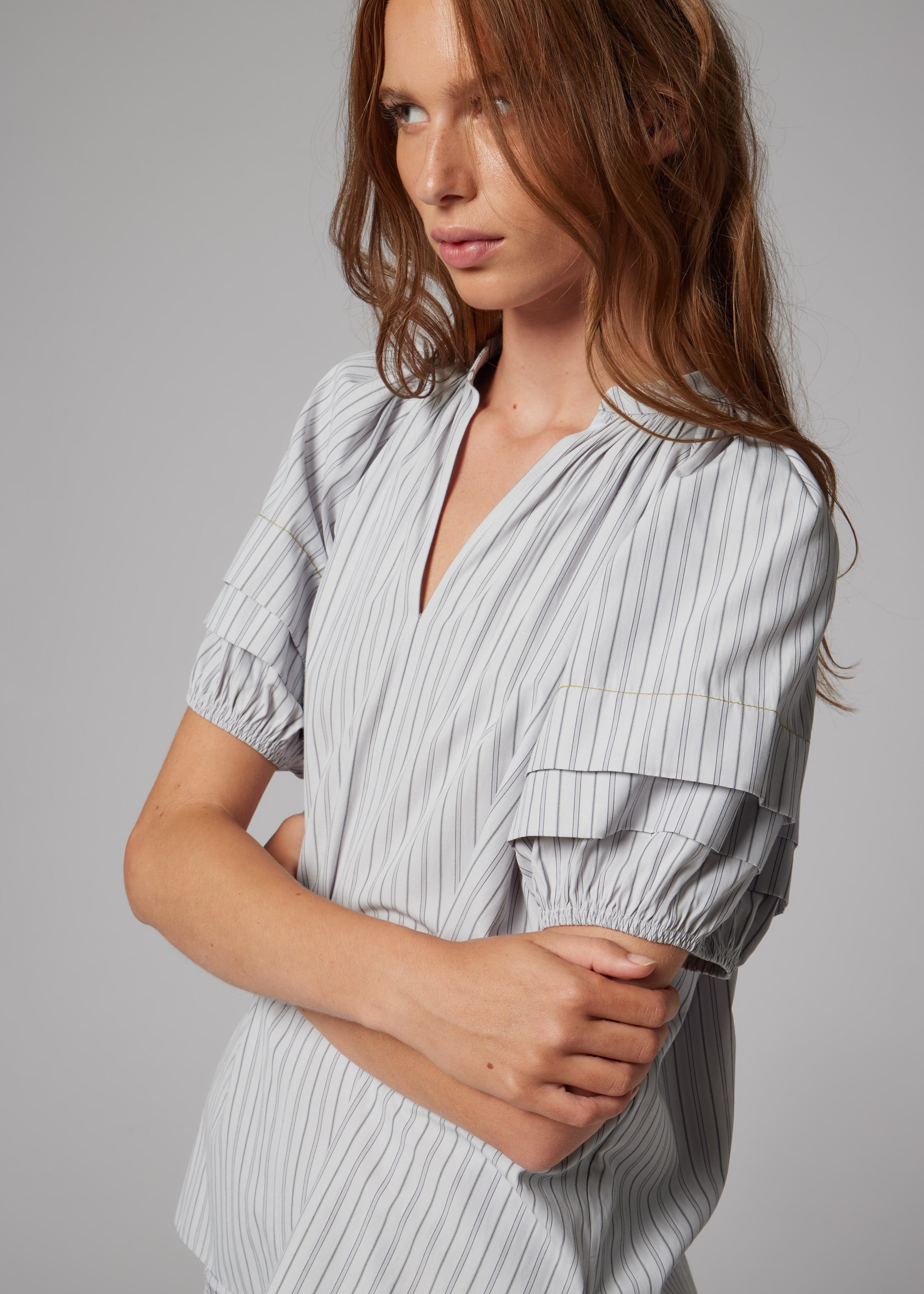 Women's Stripe Short Sleeve Top