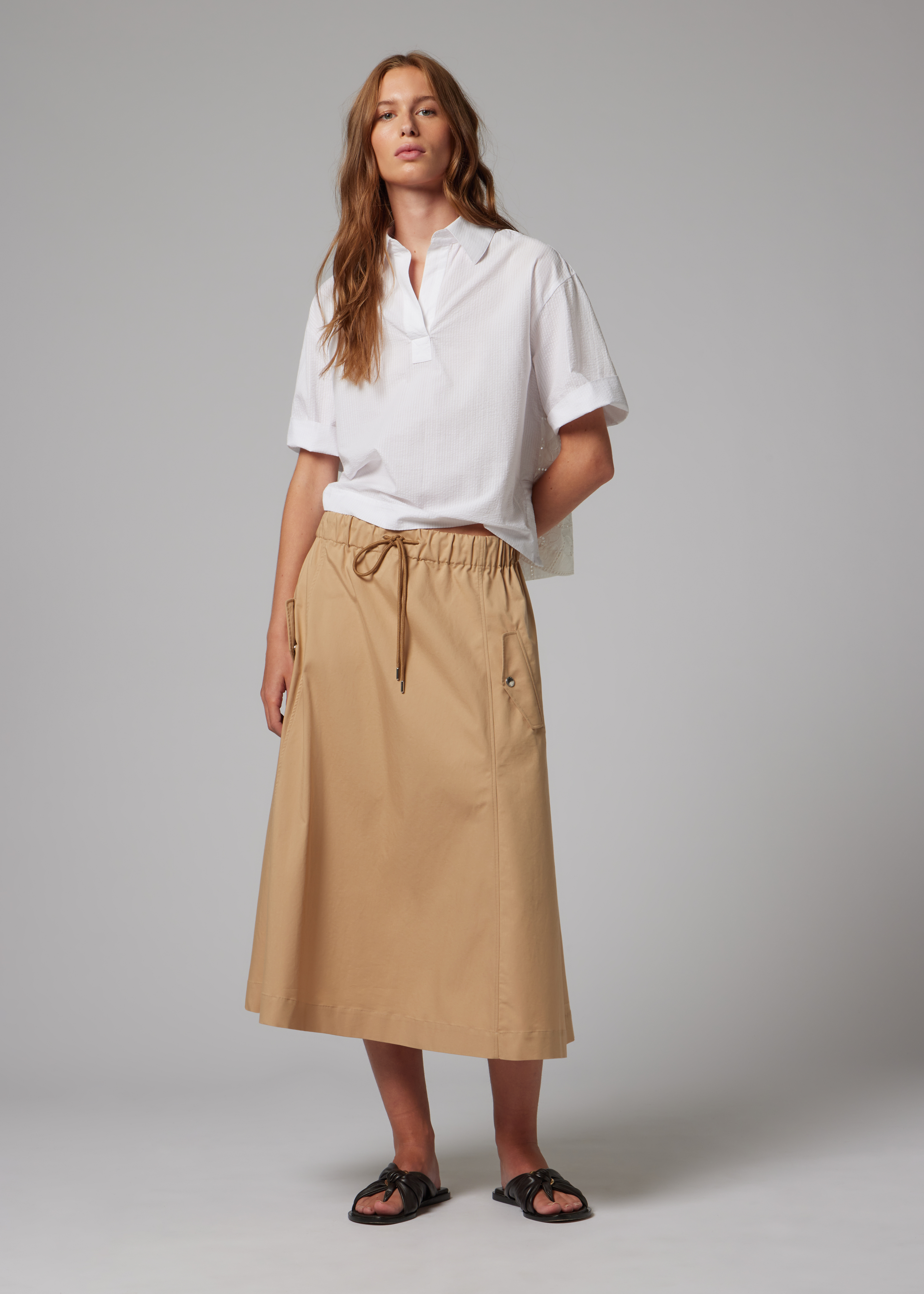 Women's Drawstring Waist Skirt