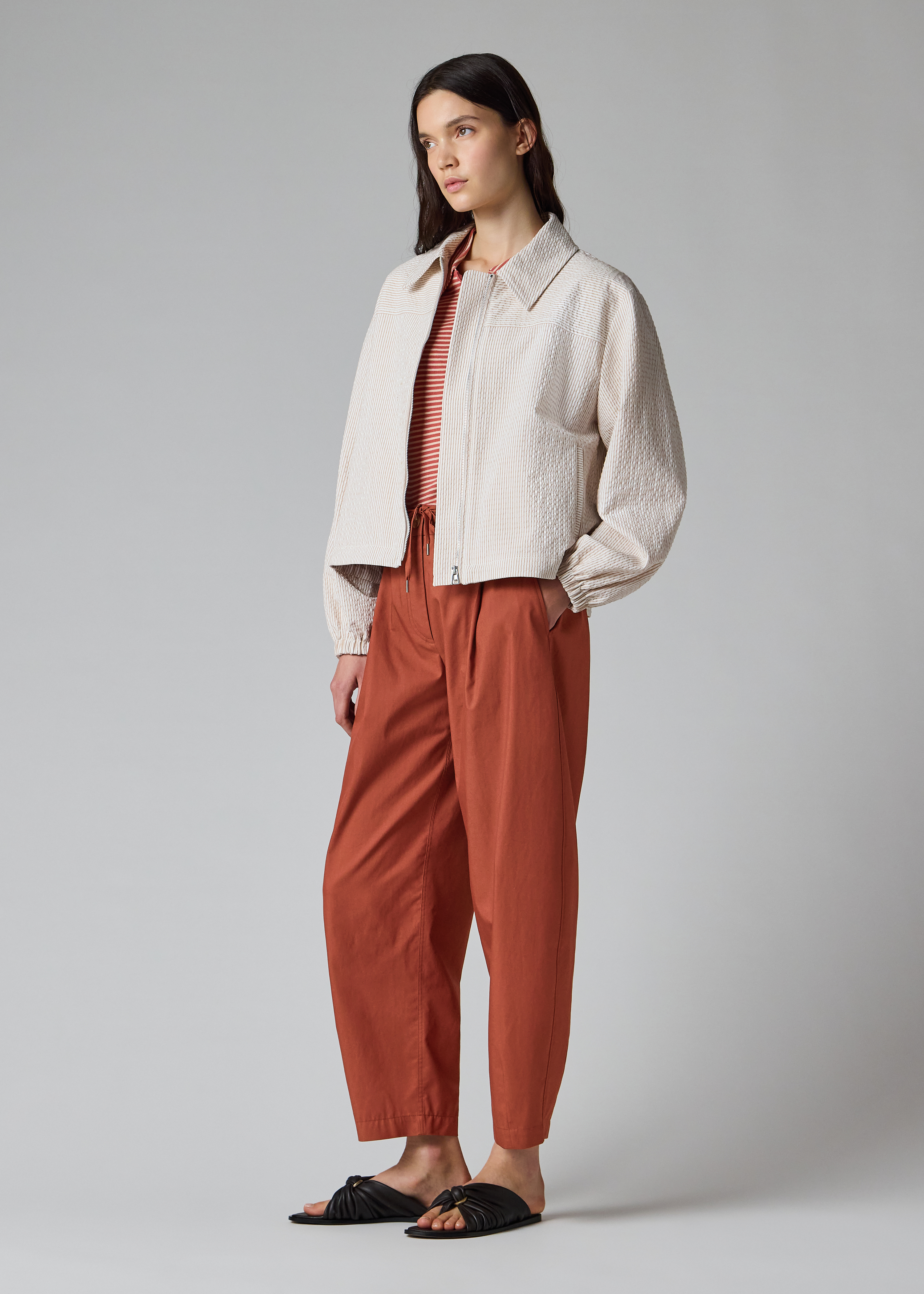 Women's Rust Red Balloon Trousers