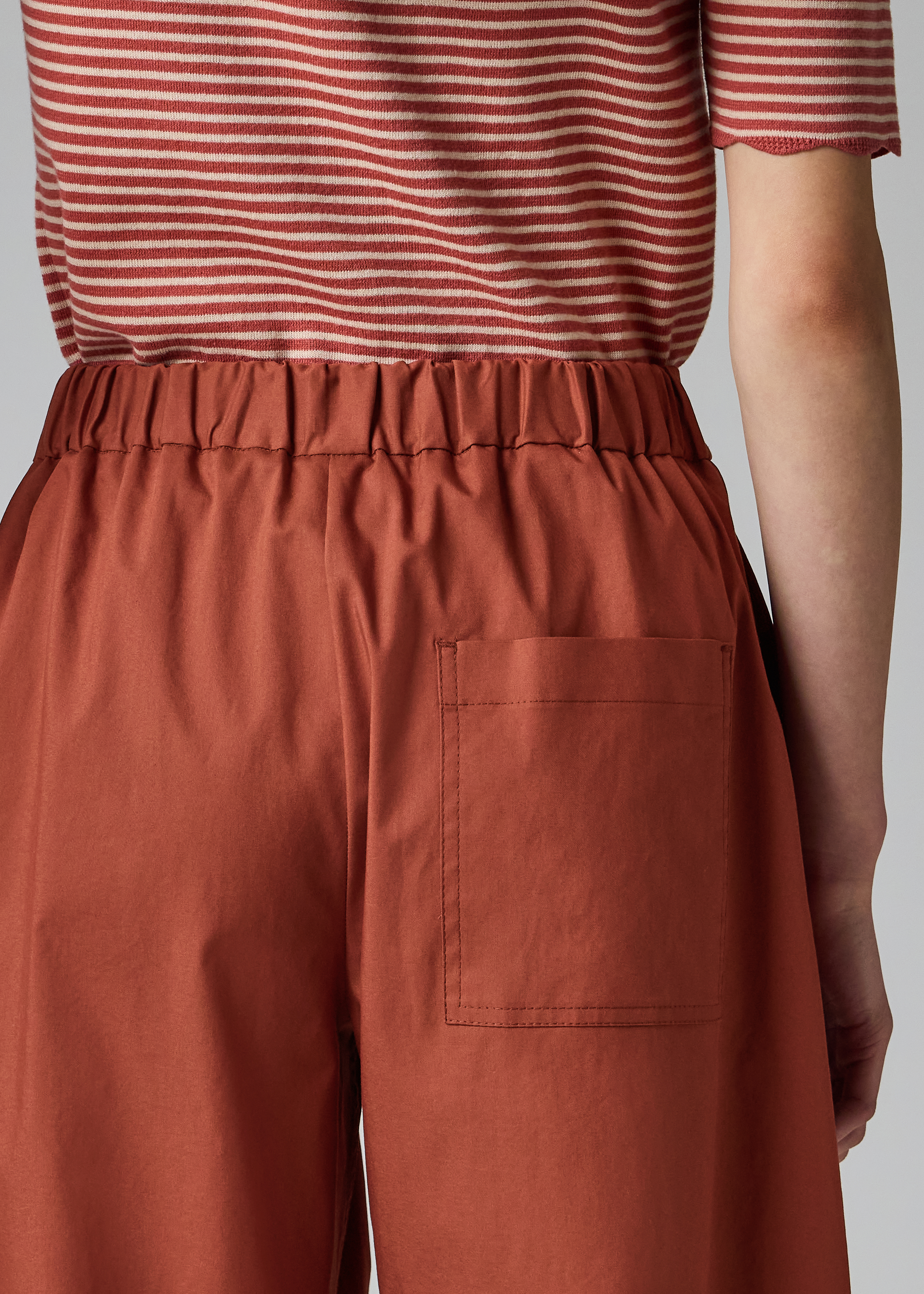 Women's Rust Red Balloon Trousers