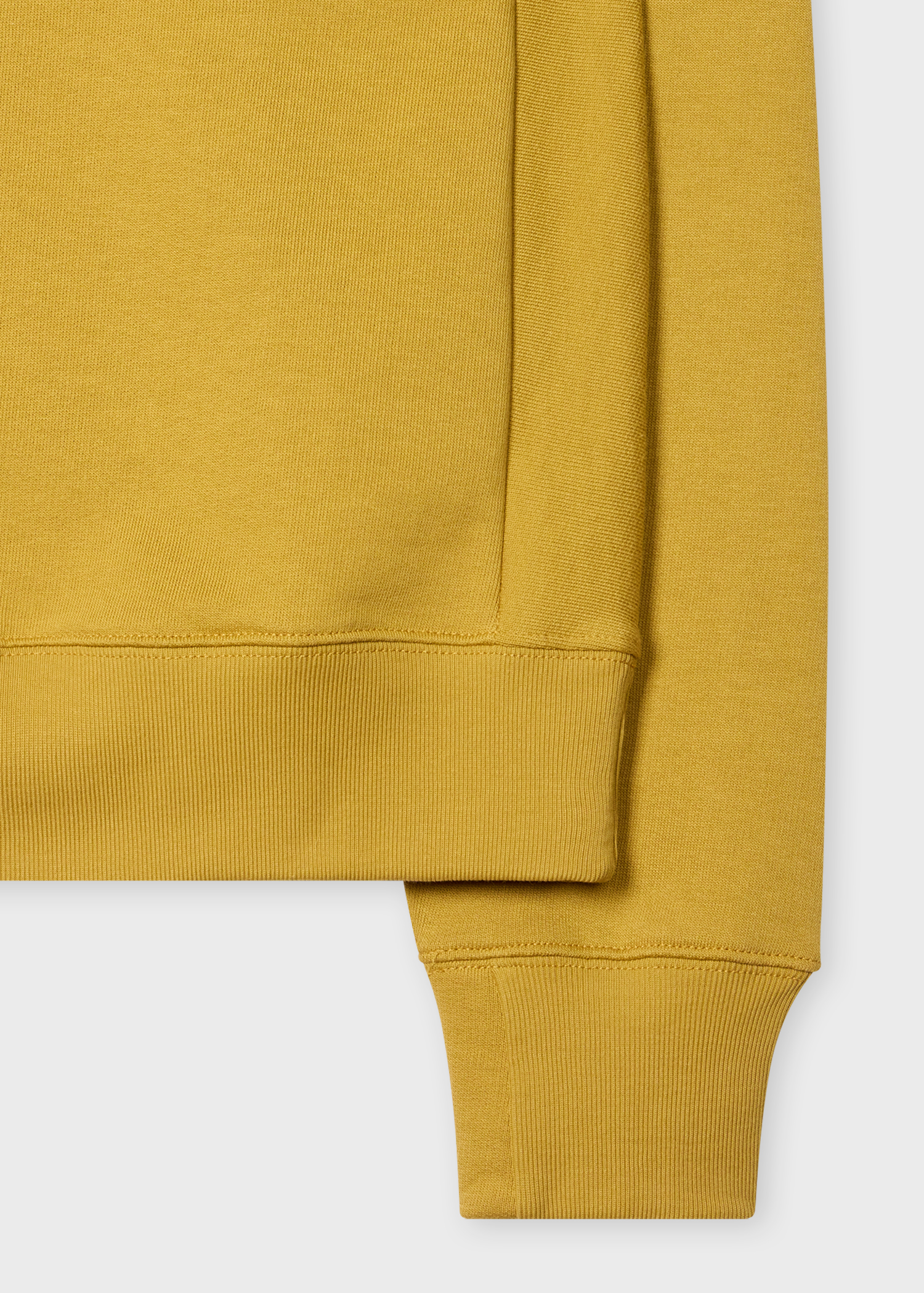 Yellow Organic Cotton Zebra Logo Sweatshirt
