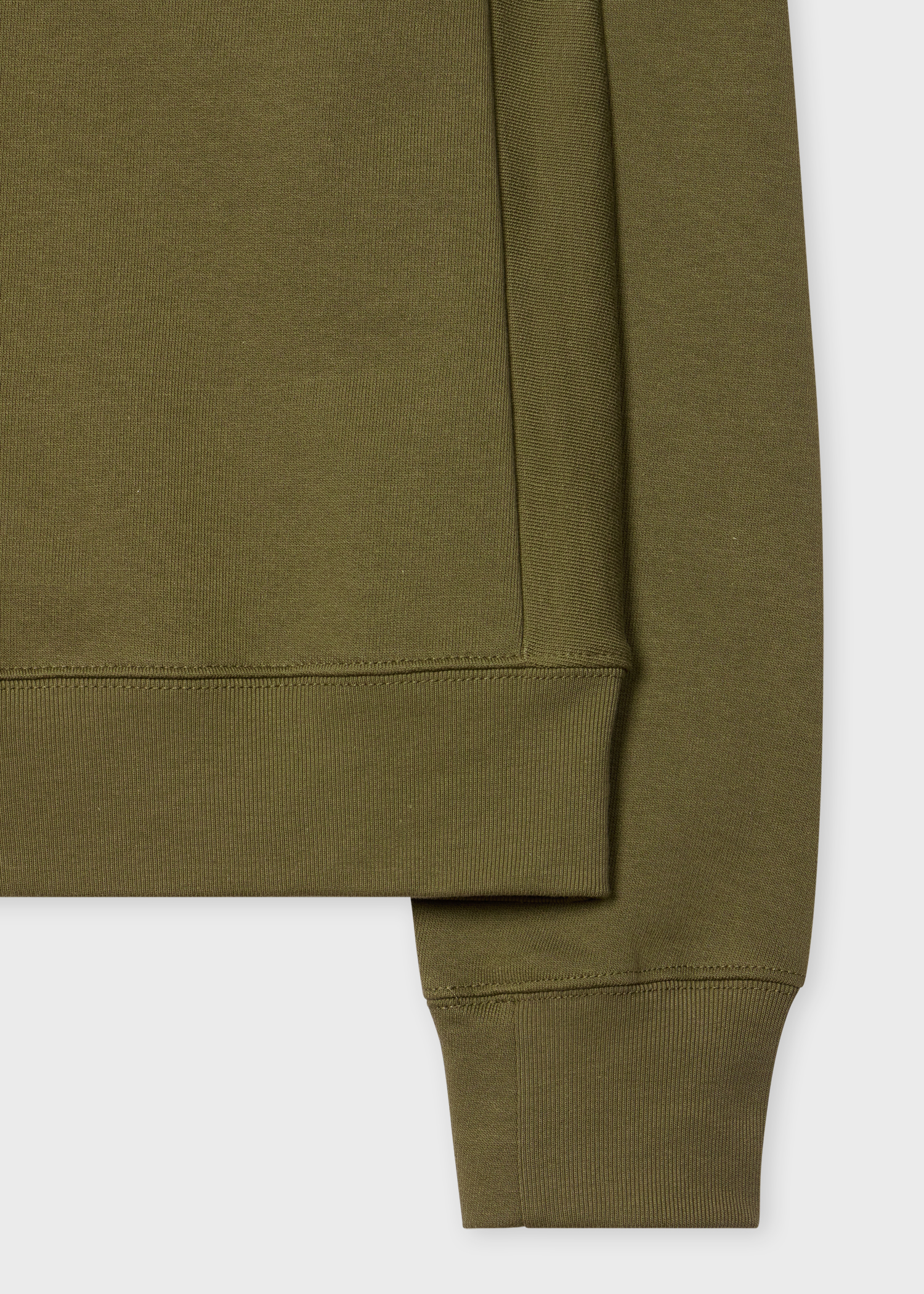 Khaki Organic Cotton Zebra Logo Sweatshirt