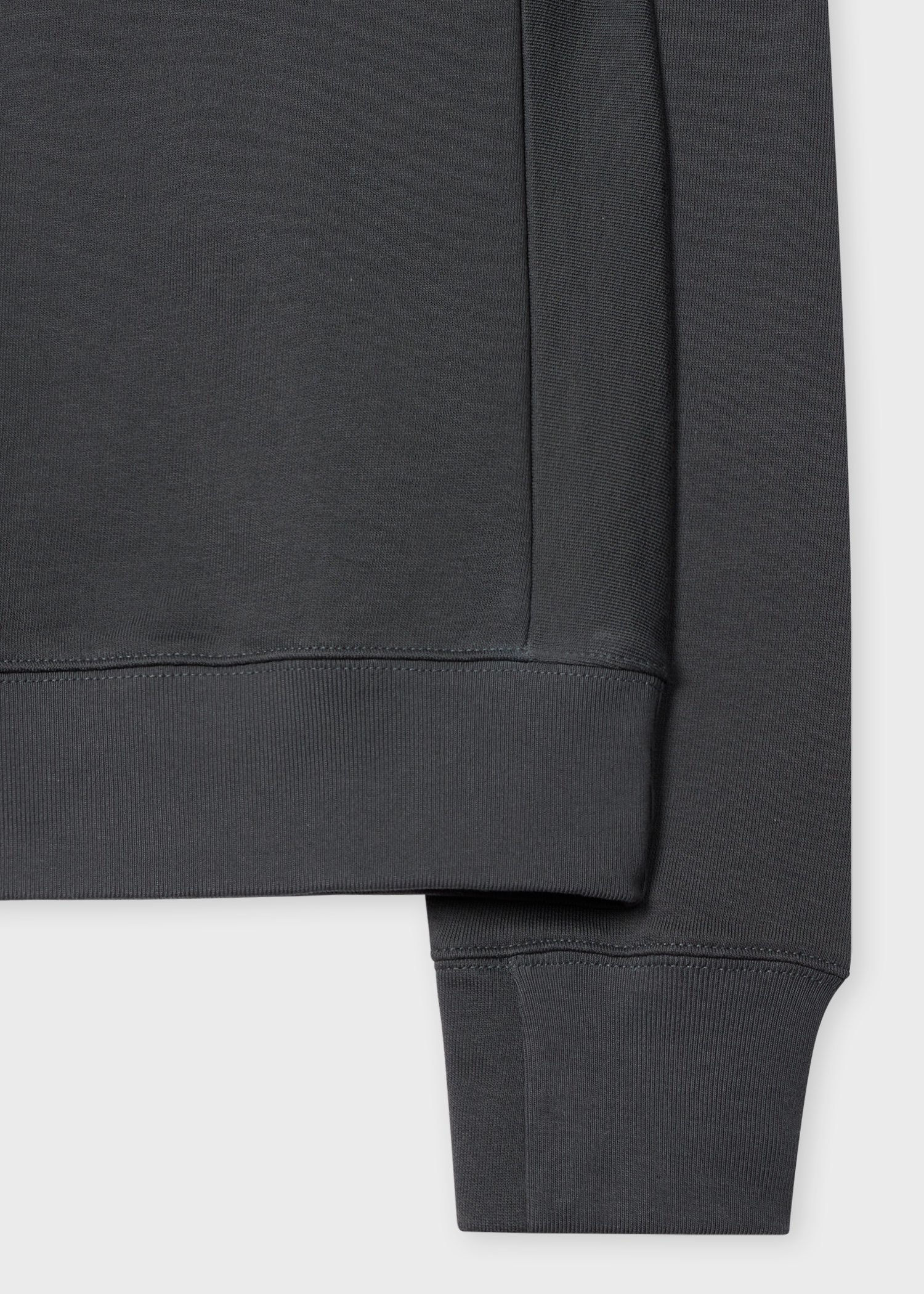 Charcoal Organic Cotton Zebra Logo Sweatshirt