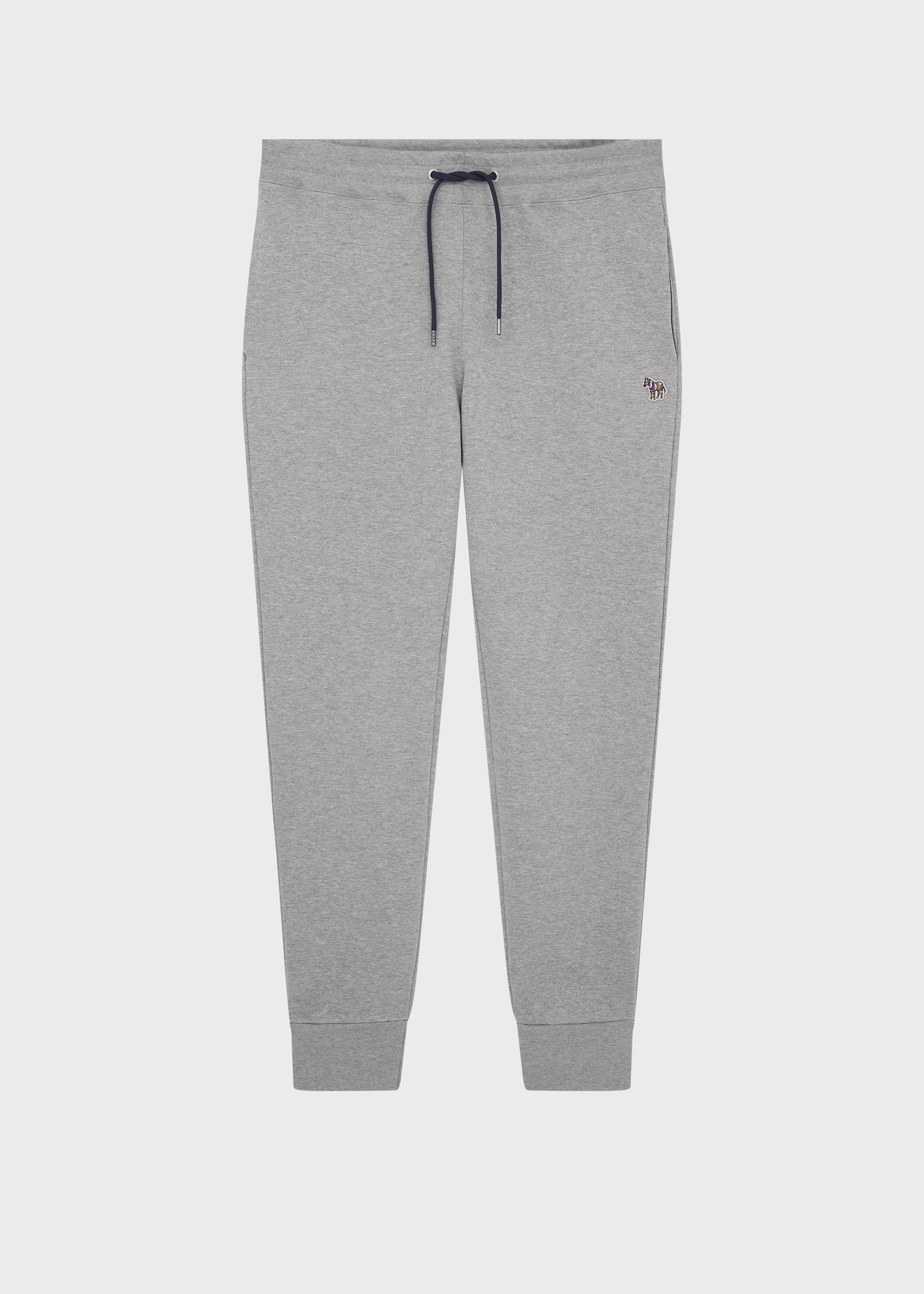 Slim-Fit Grey Marl Zebra Logo Sweatpants