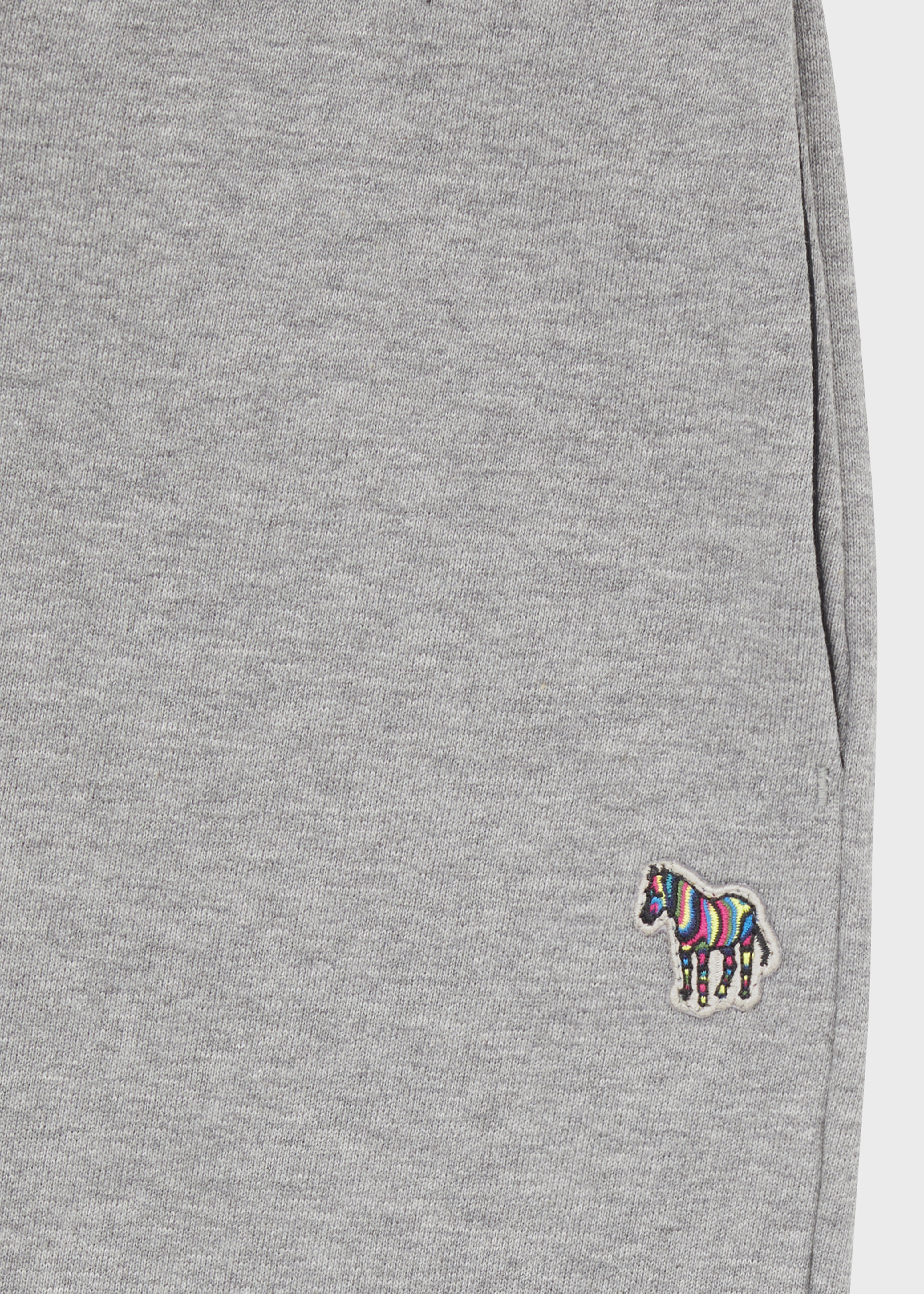 Slim-Fit Grey Marl Zebra Logo Sweatpants