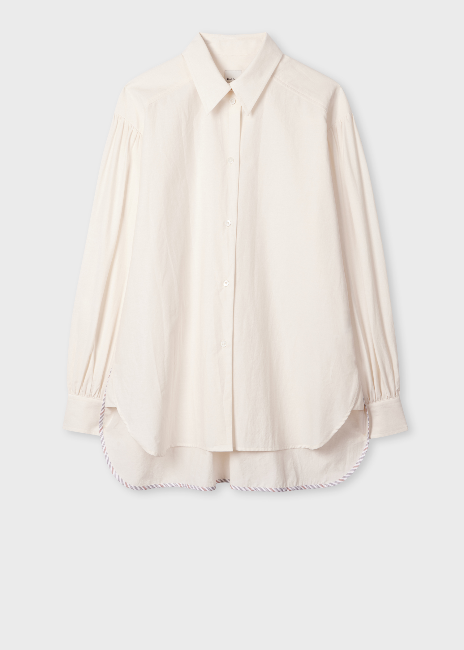 Women's Ecru Oversized Cotton Shirt
