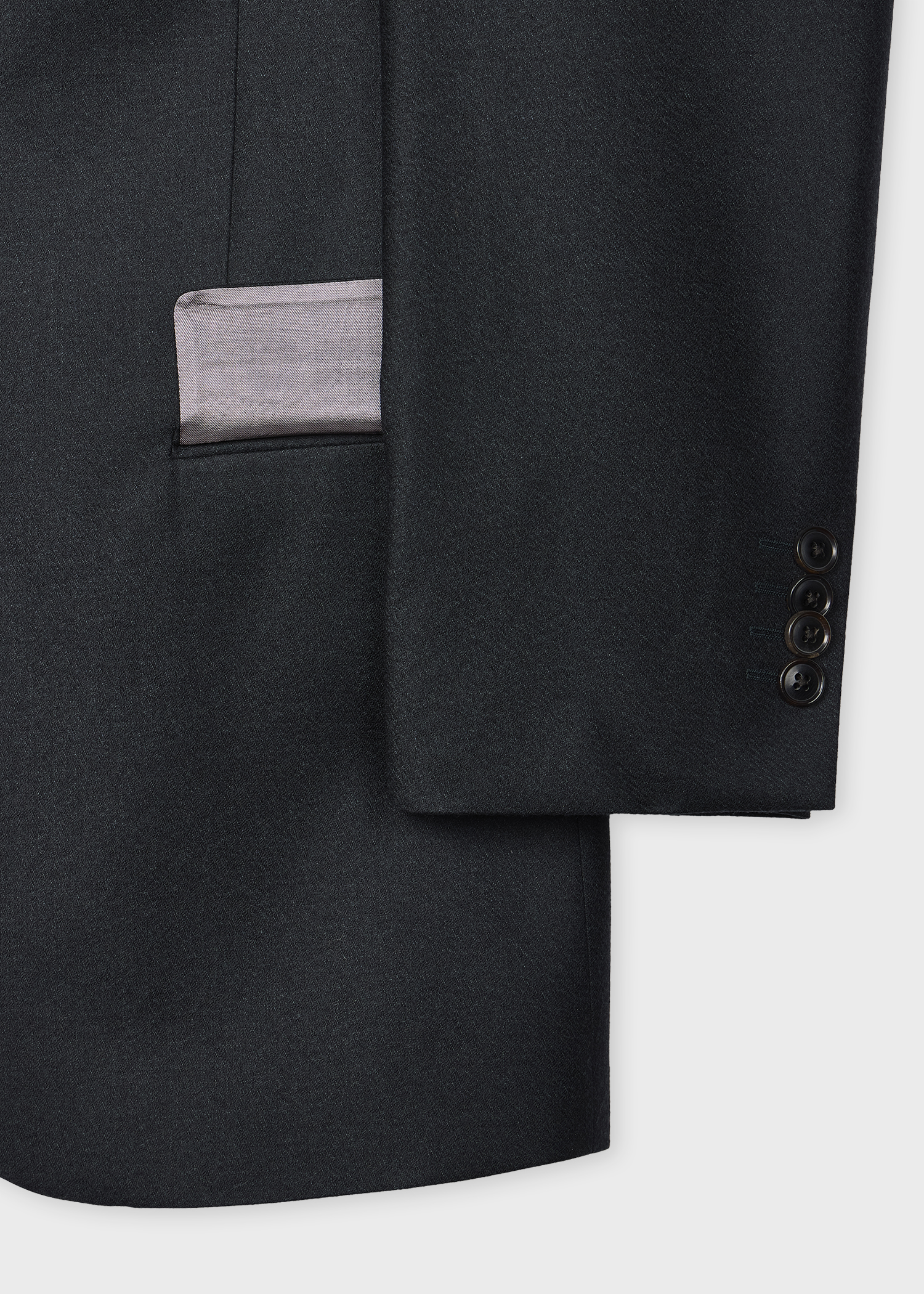 Tailored-Fit Dark Petrol Overdyed Wool-Cashmere Flannel Blazer