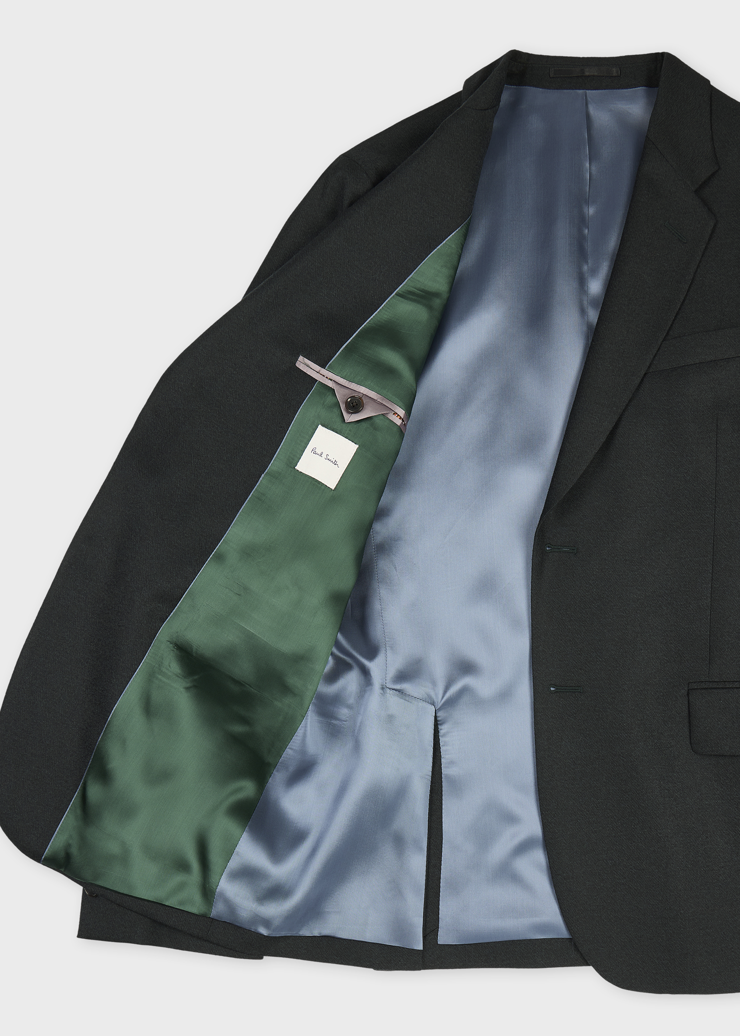 Tailored-Fit Dark Petrol Overdyed Wool-Cashmere Flannel Blazer
