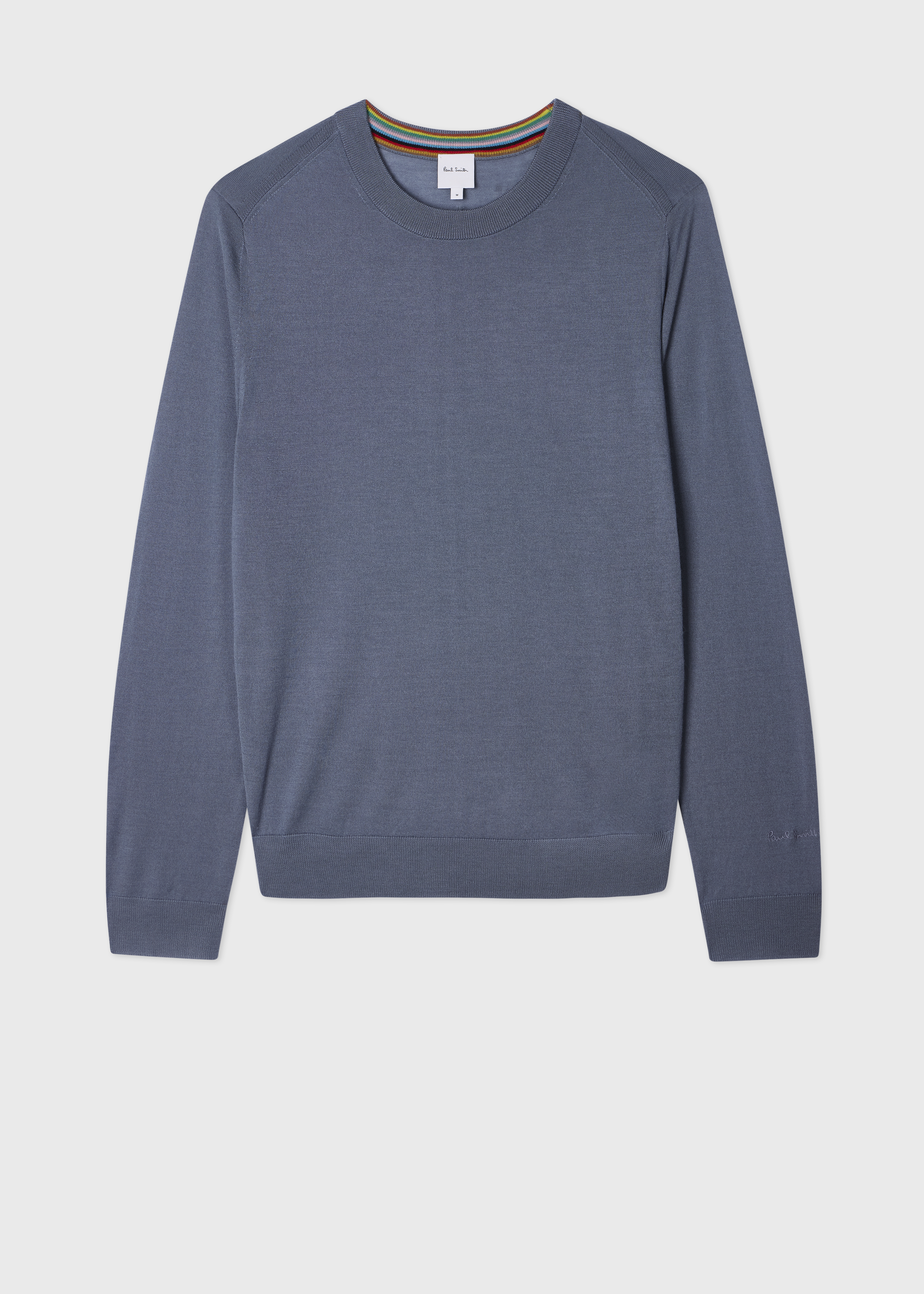 Steel Blue Merino Wool Sweater