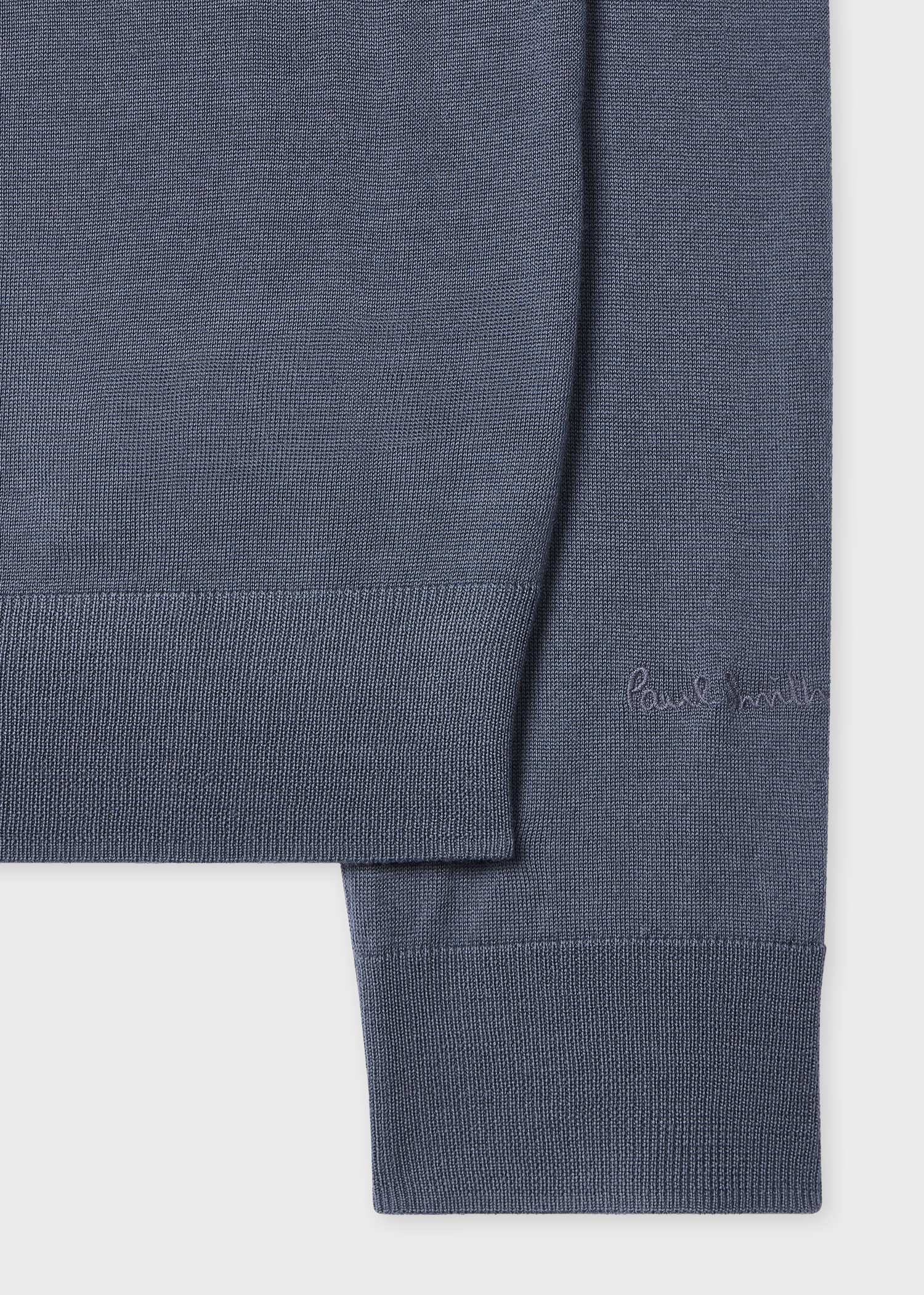 Steel Blue Merino Wool Sweater