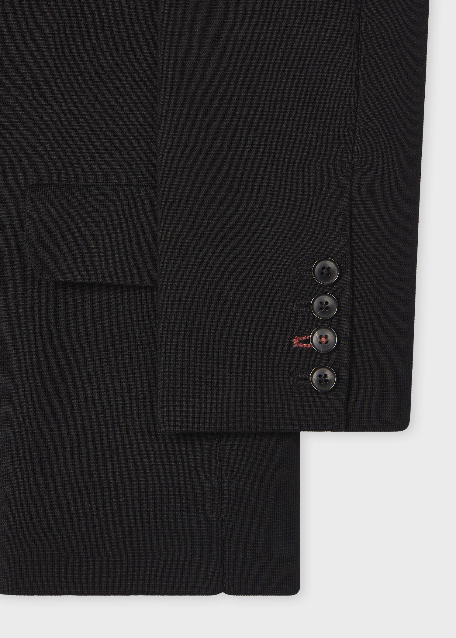 Women's Black Milano Knit Double-Breasted Blazer