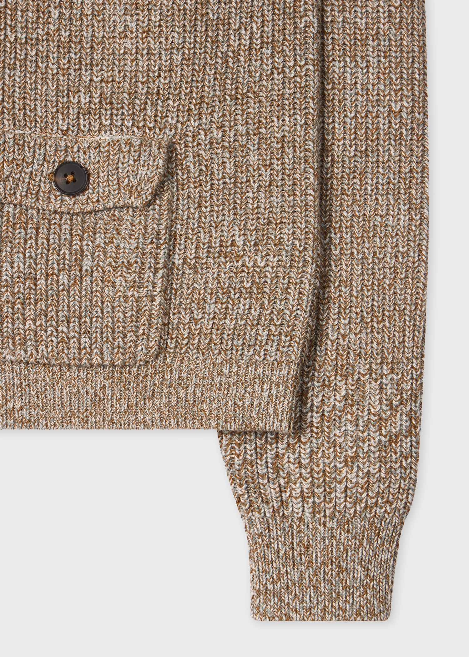 Women's Cream Marl Knit Shawl Cardigan