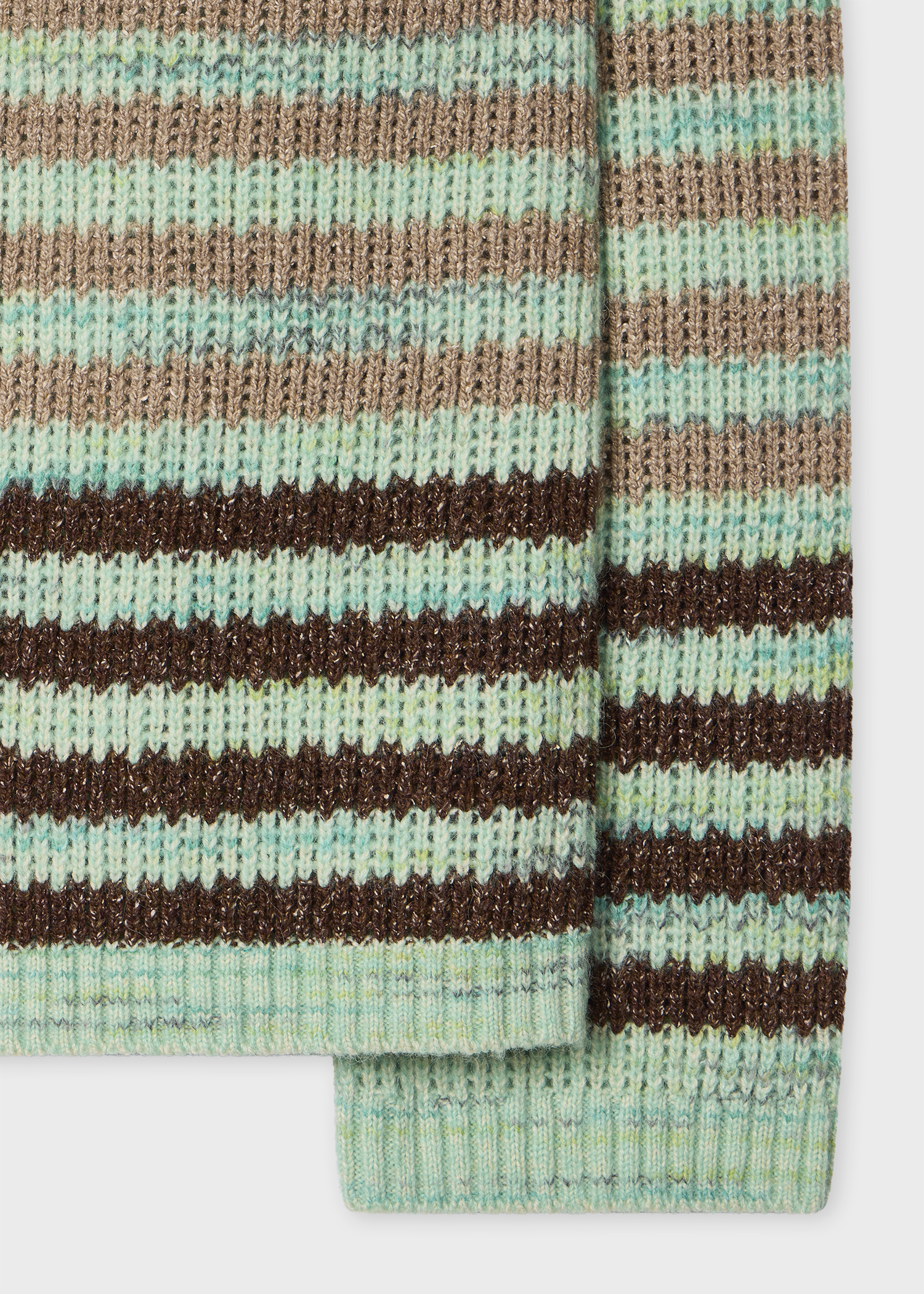 Women's Green Stripe Oversized Cardigan