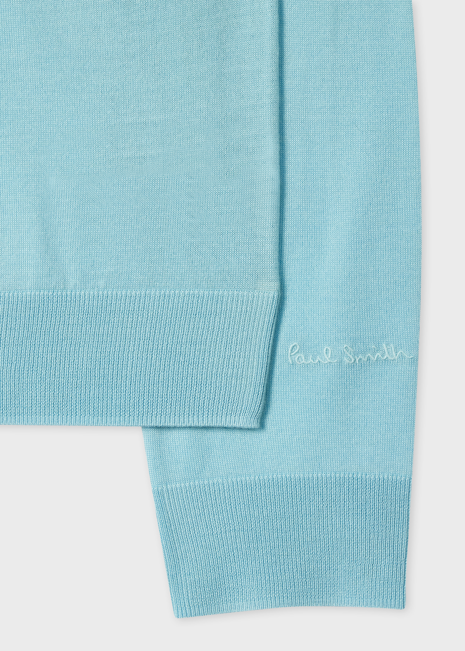 Sky Blue Merino Wool Sweater