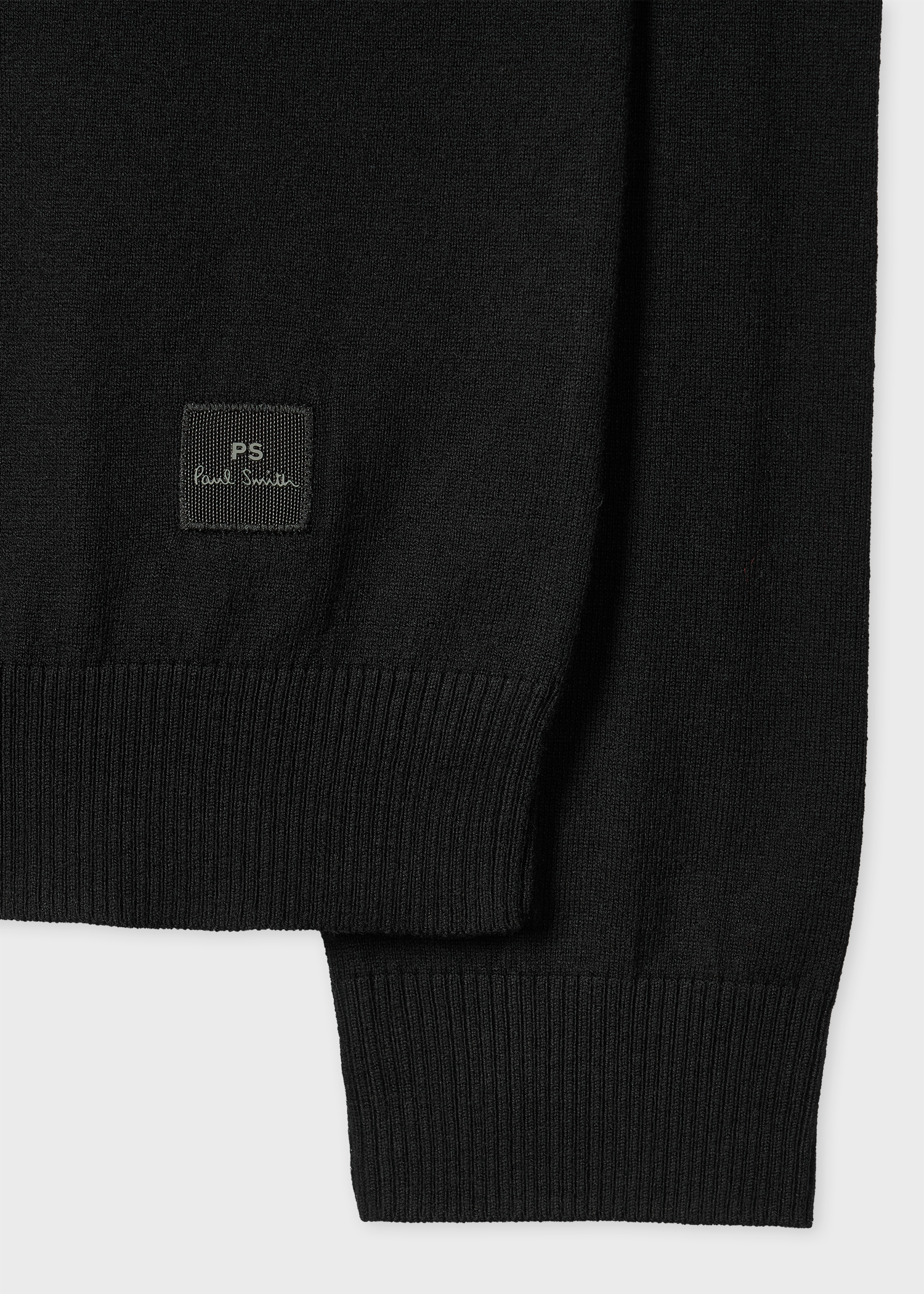 Black 'Dice' Merino Wool-Blend Knitted Sweater