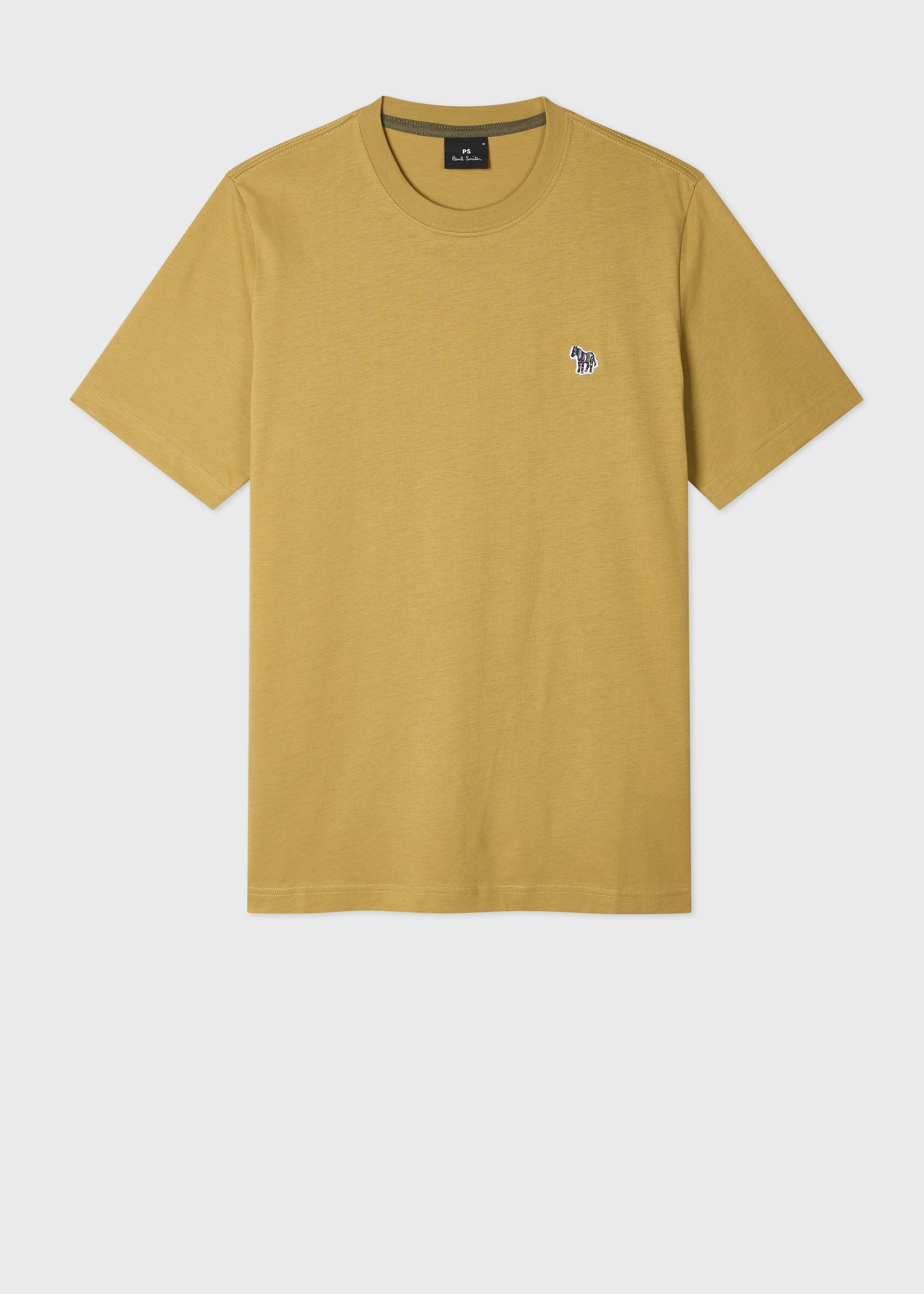 Yellow Organic Cotton Zebra Logo T-Shirt