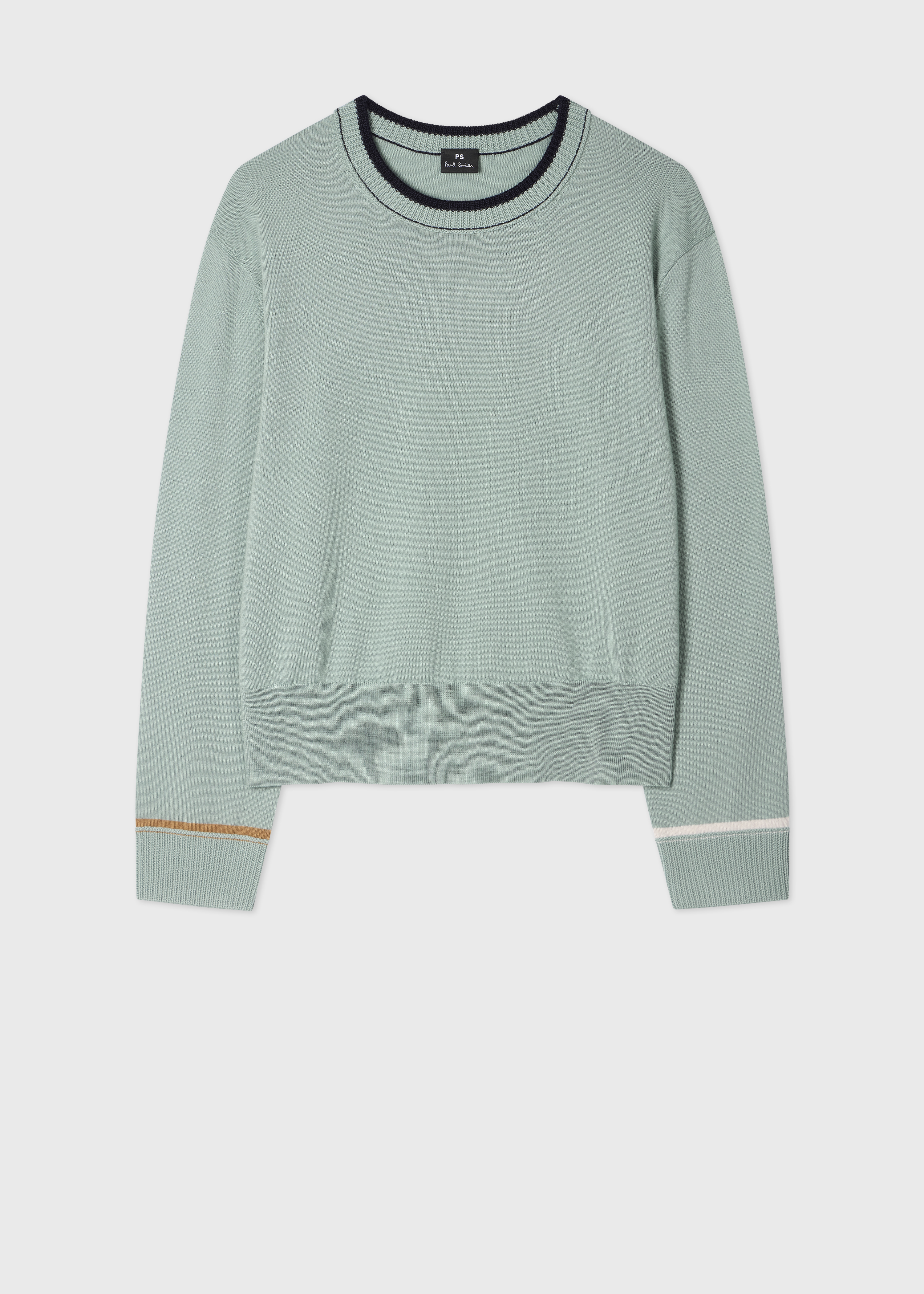 Women's Sage Blue Merino Wool Sweater