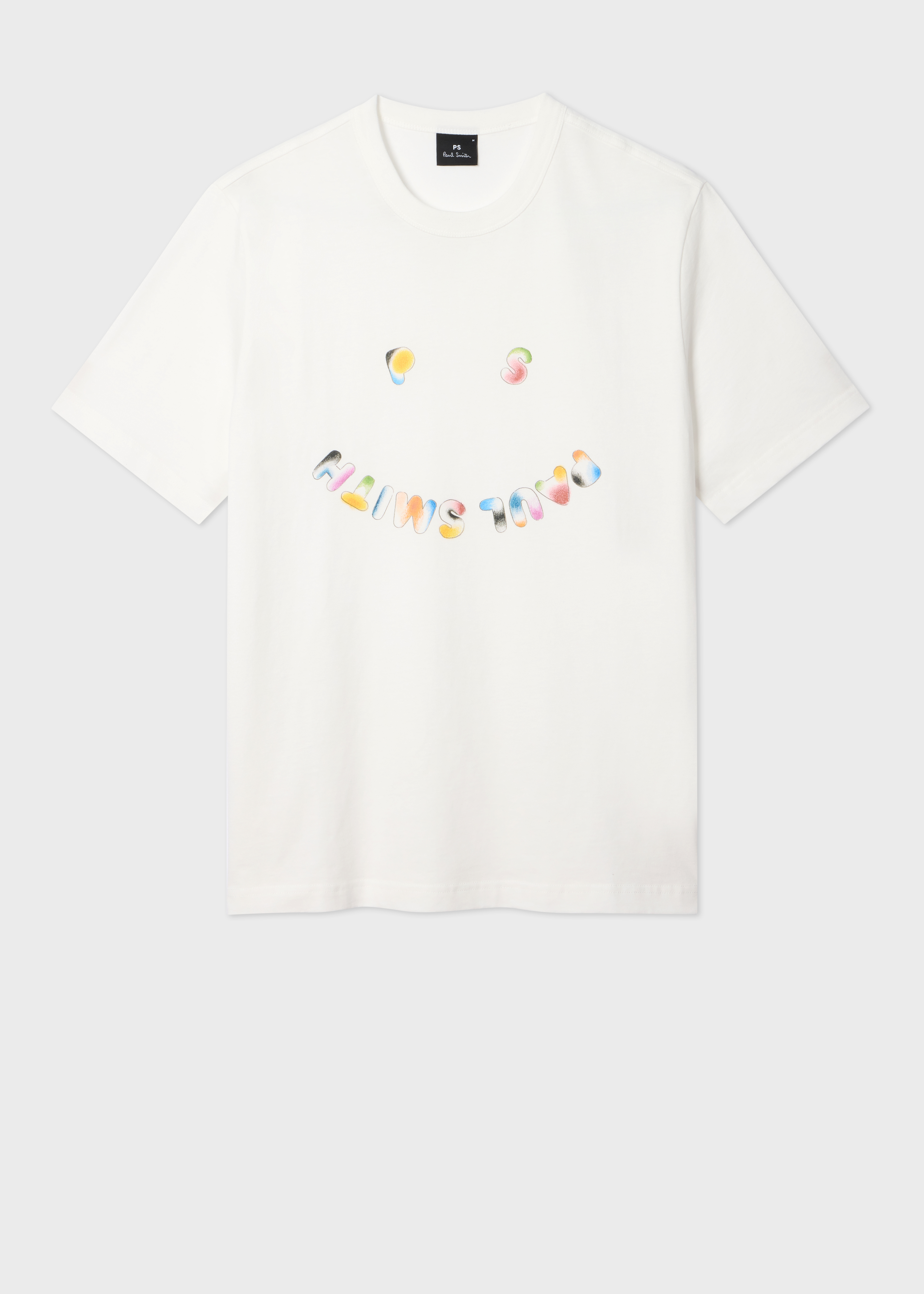 Ecru Casual-Fit 'Happy' T-Shirt