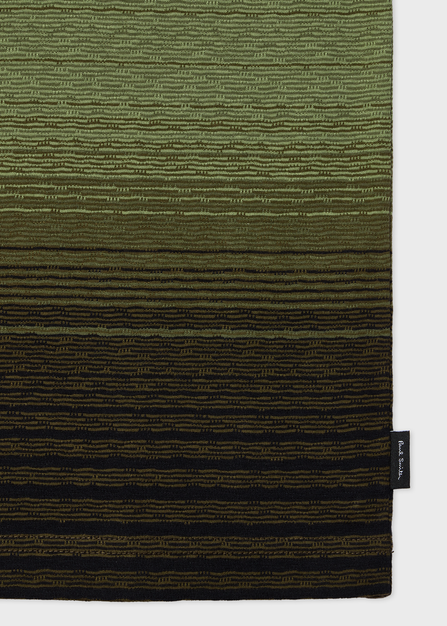 Khaki Gradient Stripe Polo Shirt