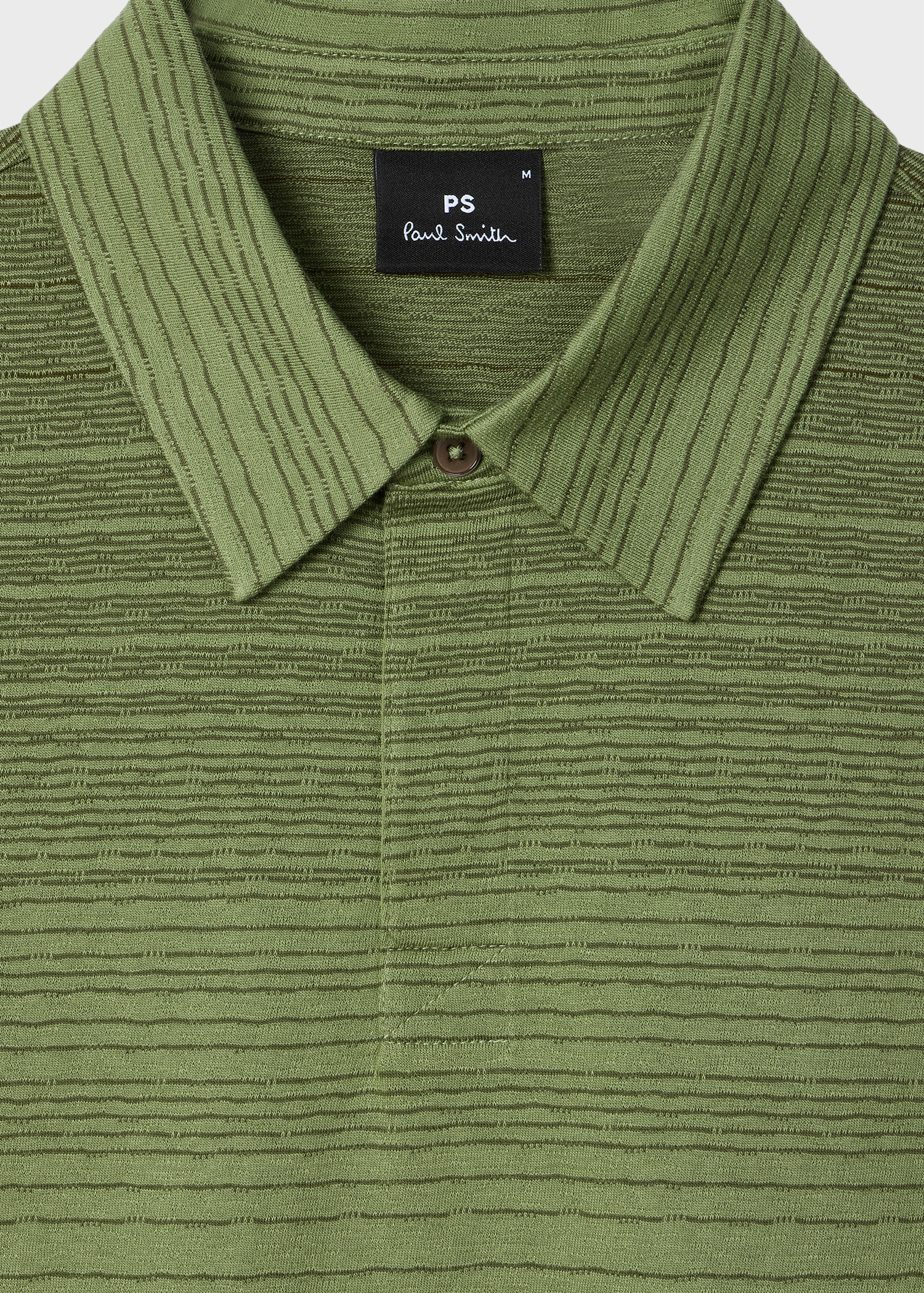 Khaki Gradient Stripe Polo Shirt